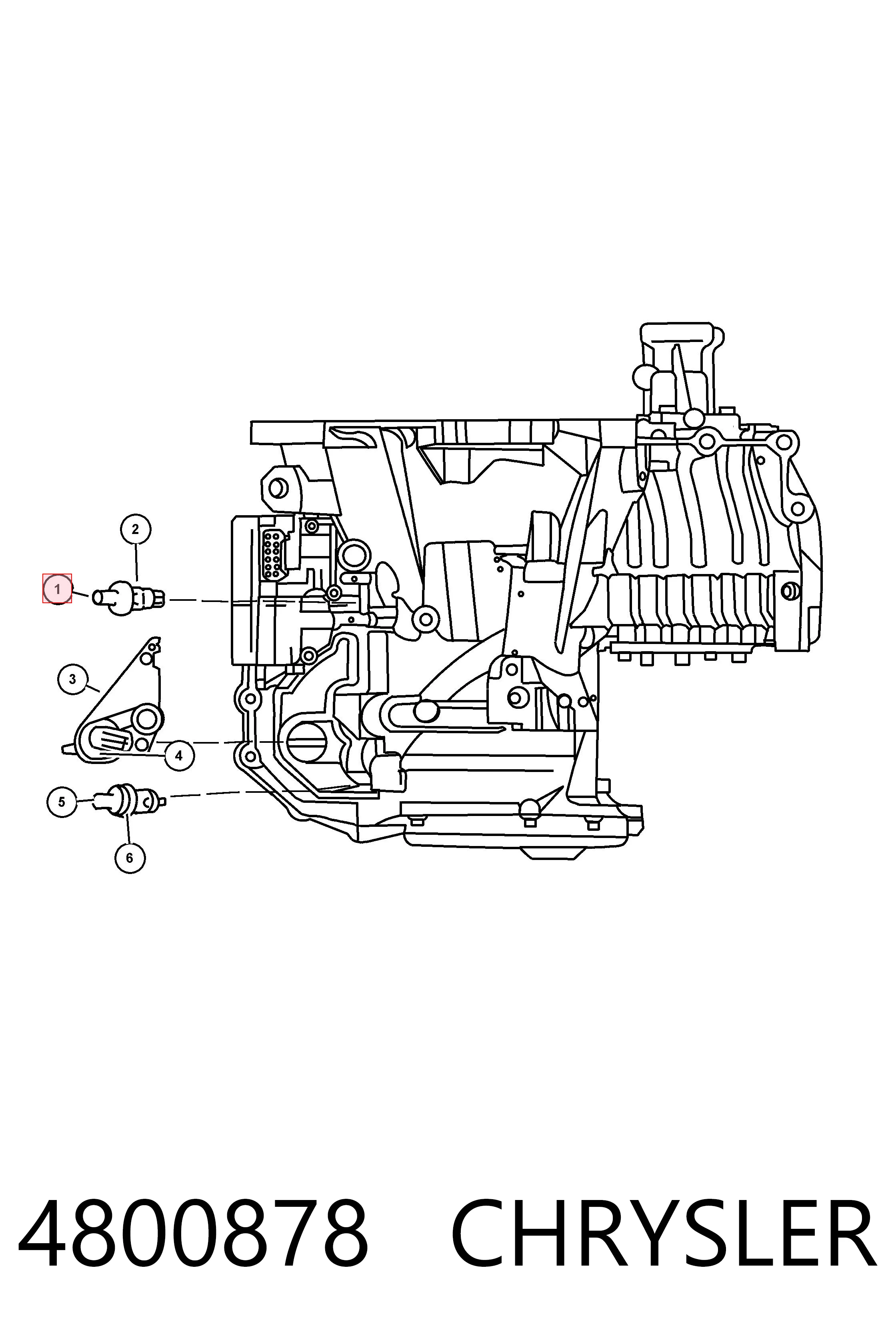 4800878 Chrysler Sensor de velocidade