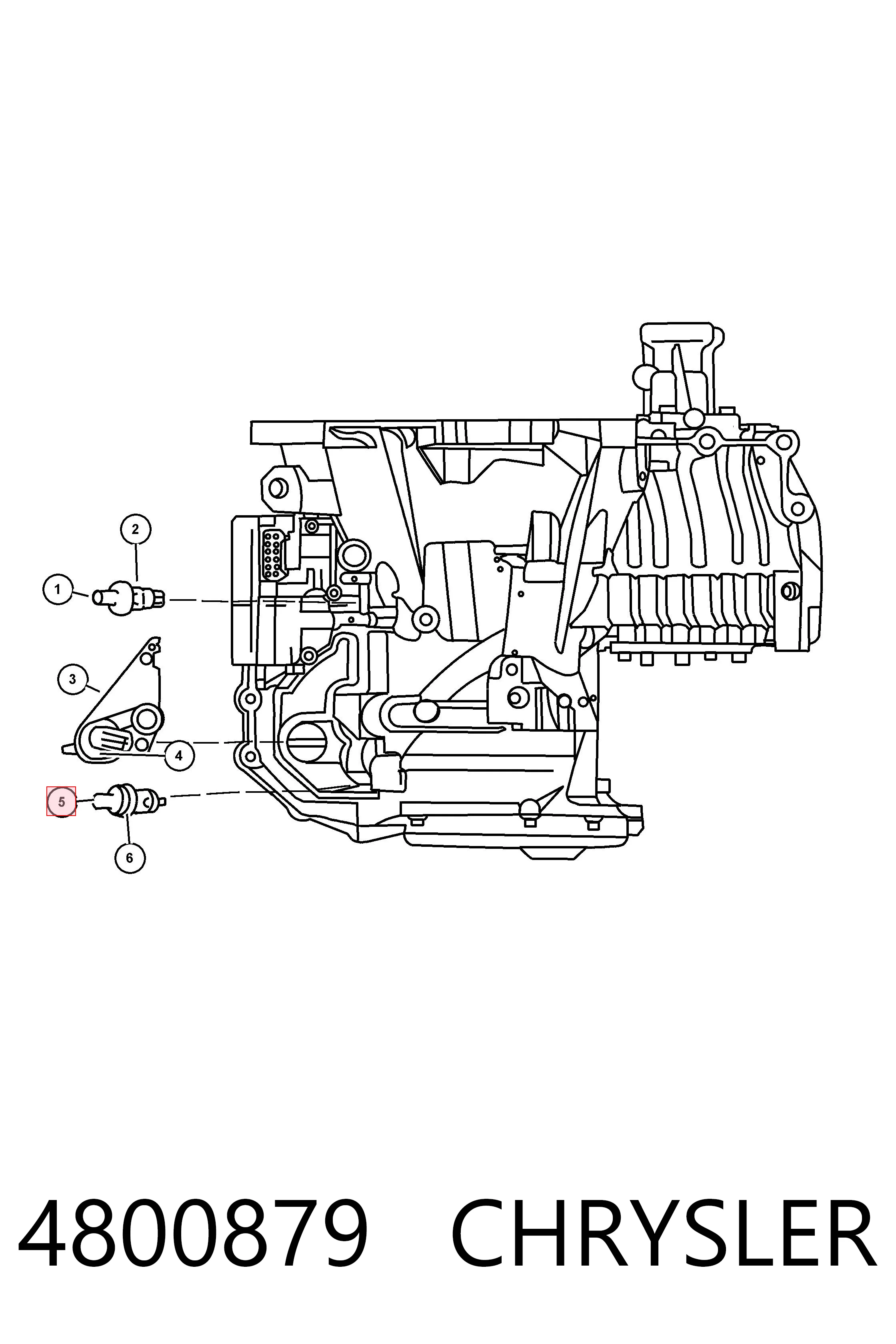 4800879 Mitsubishi Sensor de velocidade