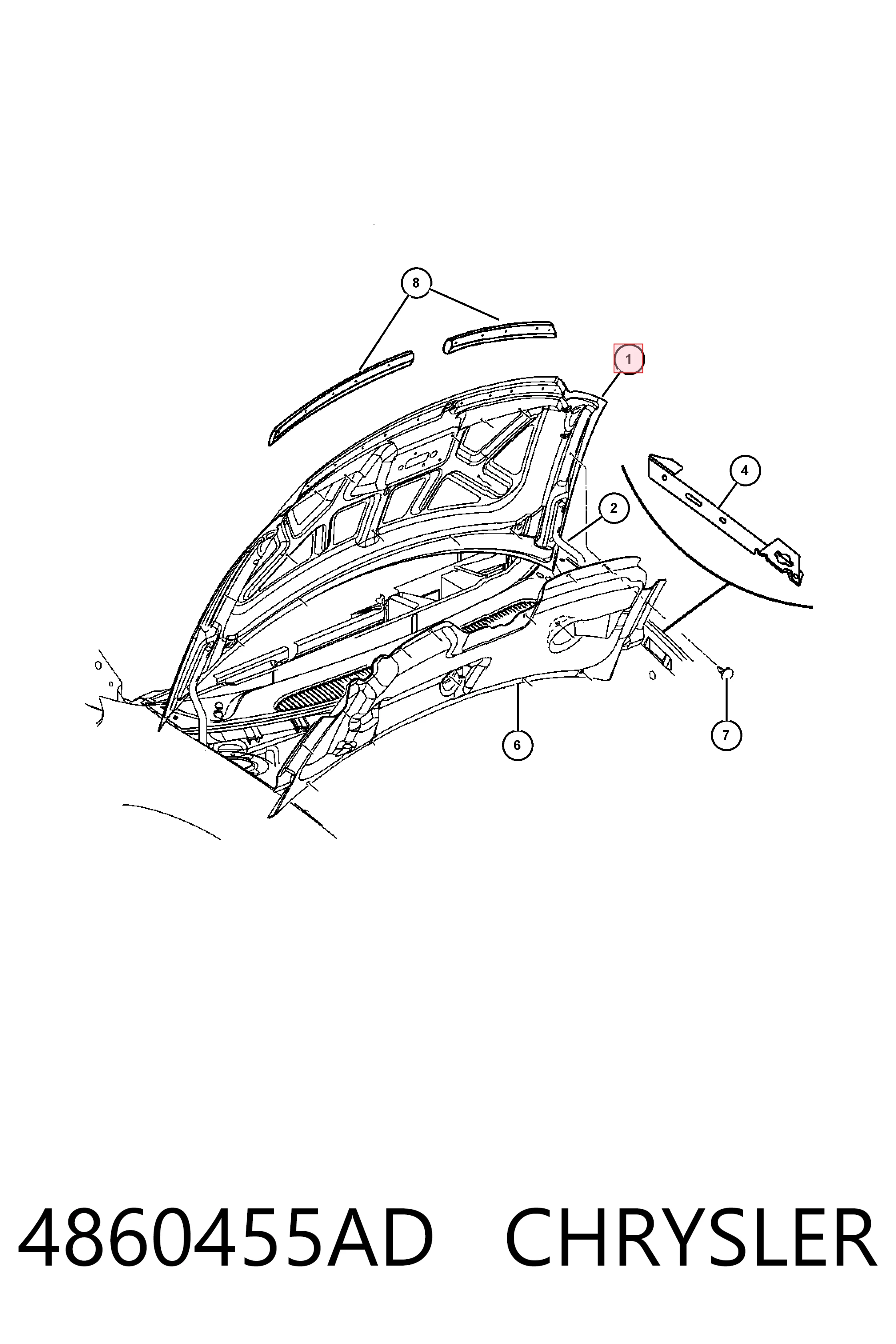 Capota para Chrysler Voyager III RG, RS