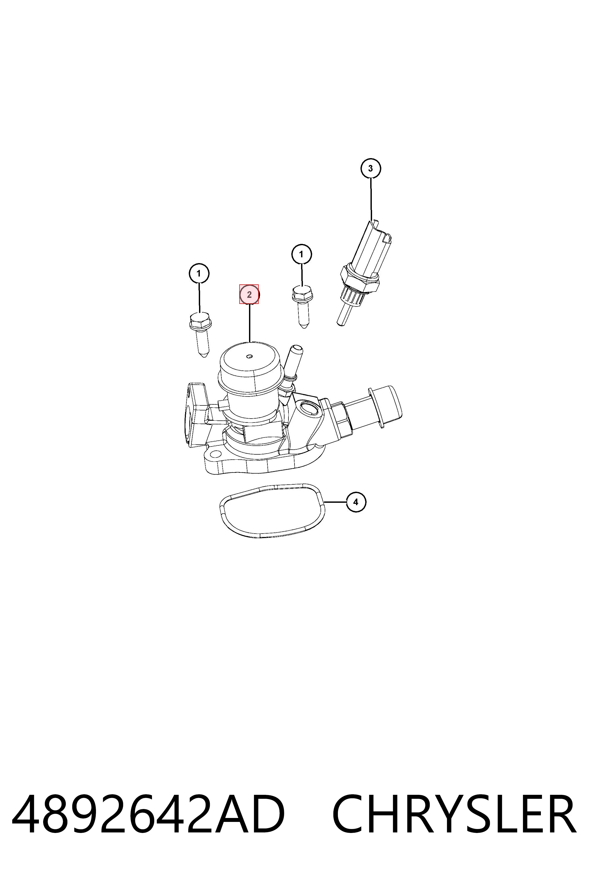 4892642AD Chrysler Termostato