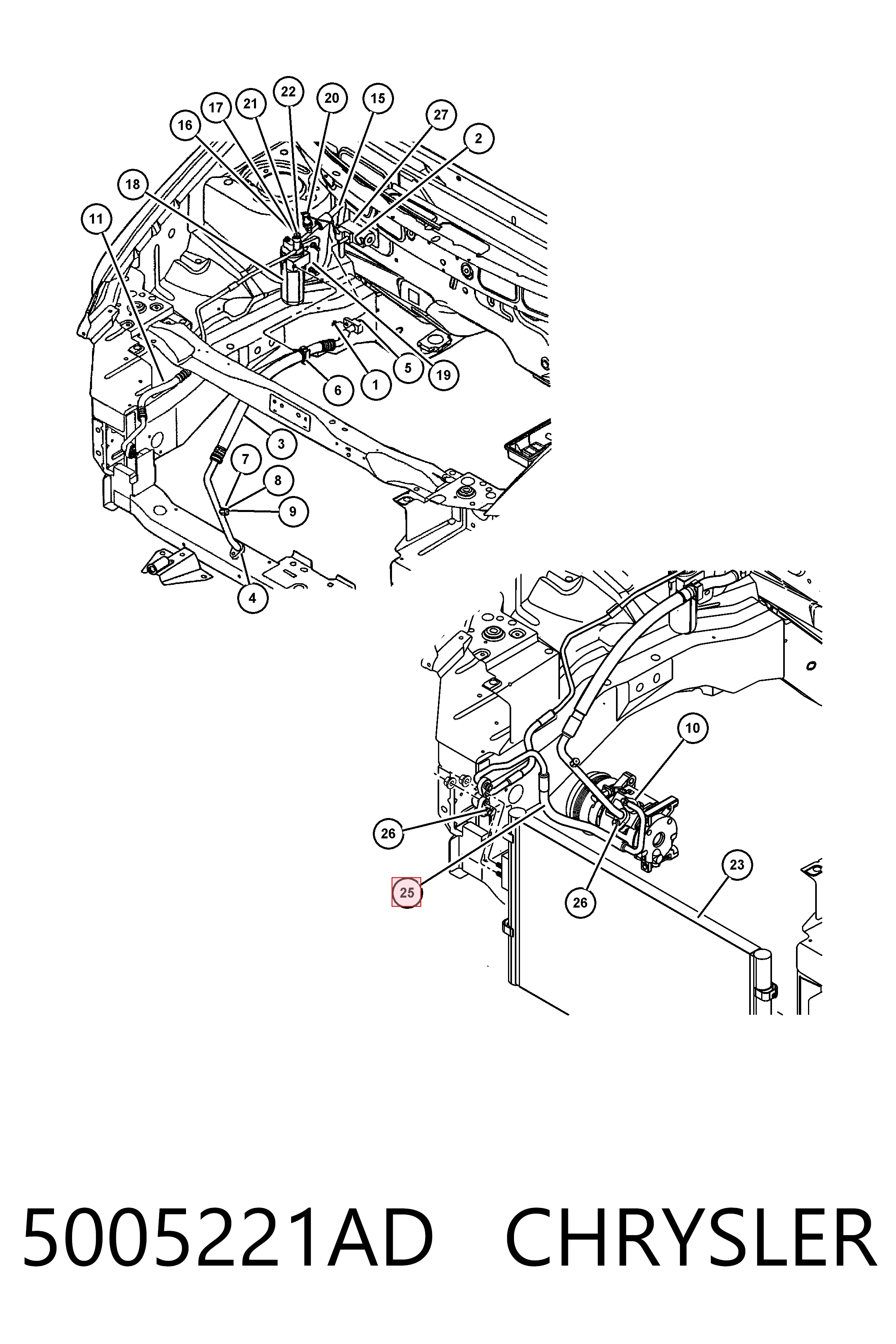  Fiat/Alfa/Lancia K05005221AC preço, a partir de 67,81 USD