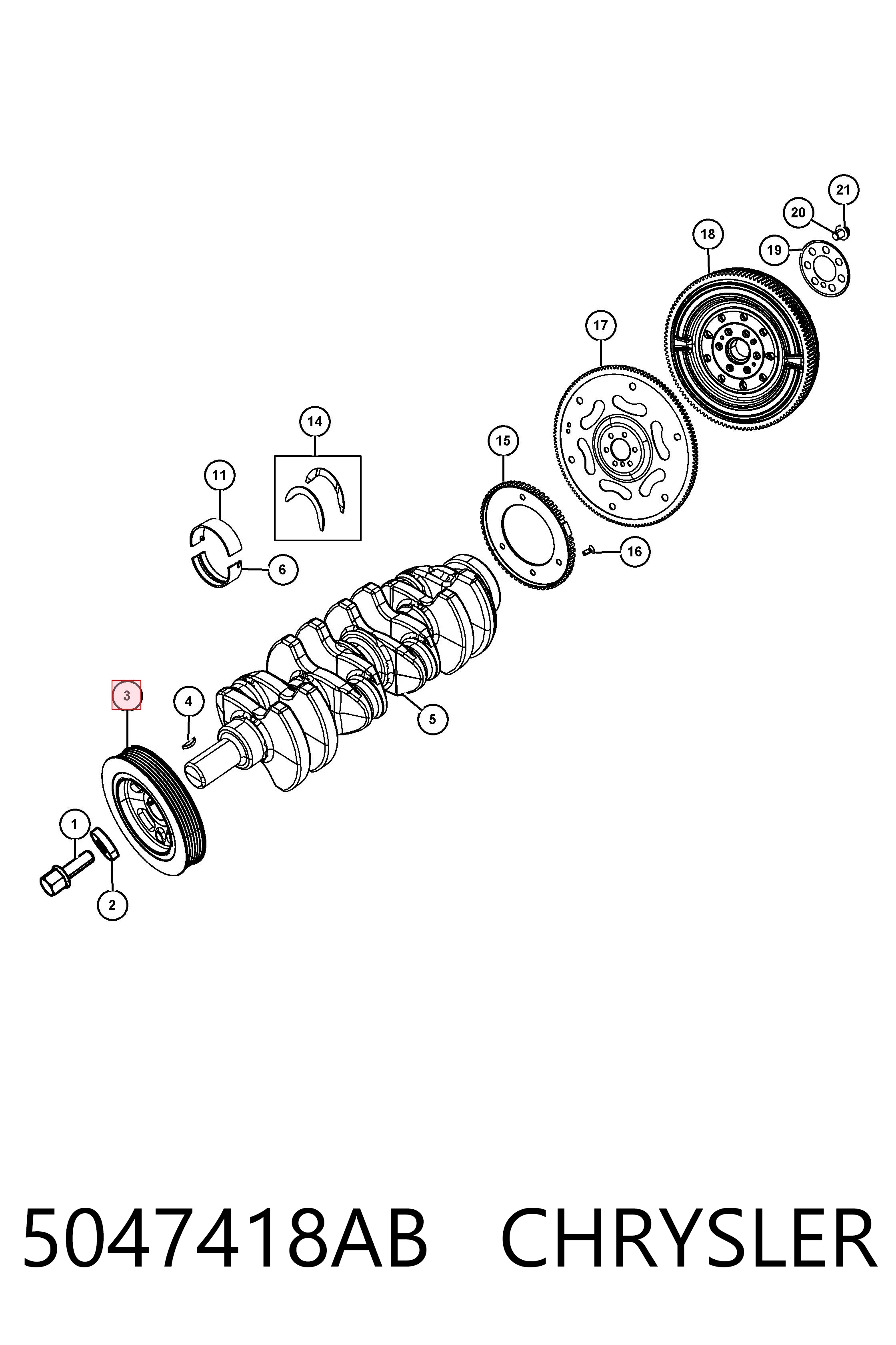 Polia de cambota para Jeep Compass  MP