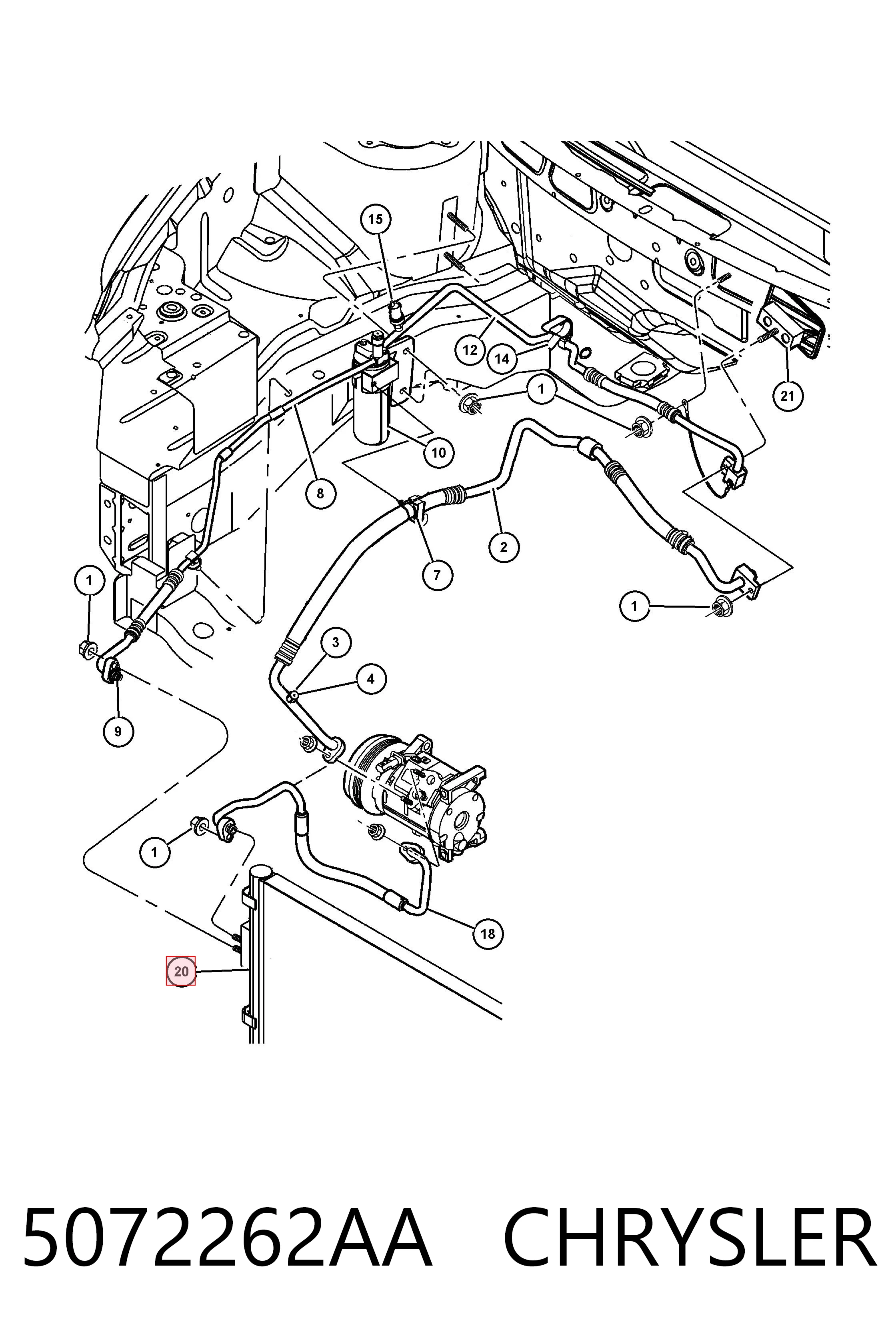 Compre Radiador de aparelho de ar condicionado Chrysler Voyager 3