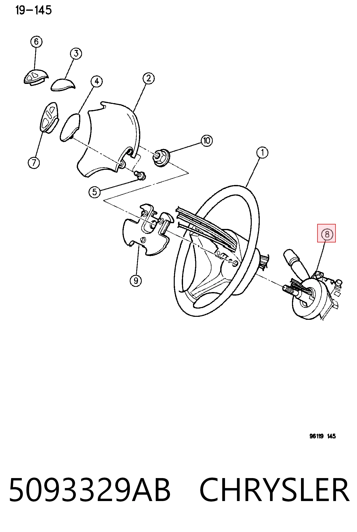 Anel AIRBAG de contato, cabo plano do volante Fiat/Alfa/Lancia K05093329AB preço, a partir de 109,15 USD