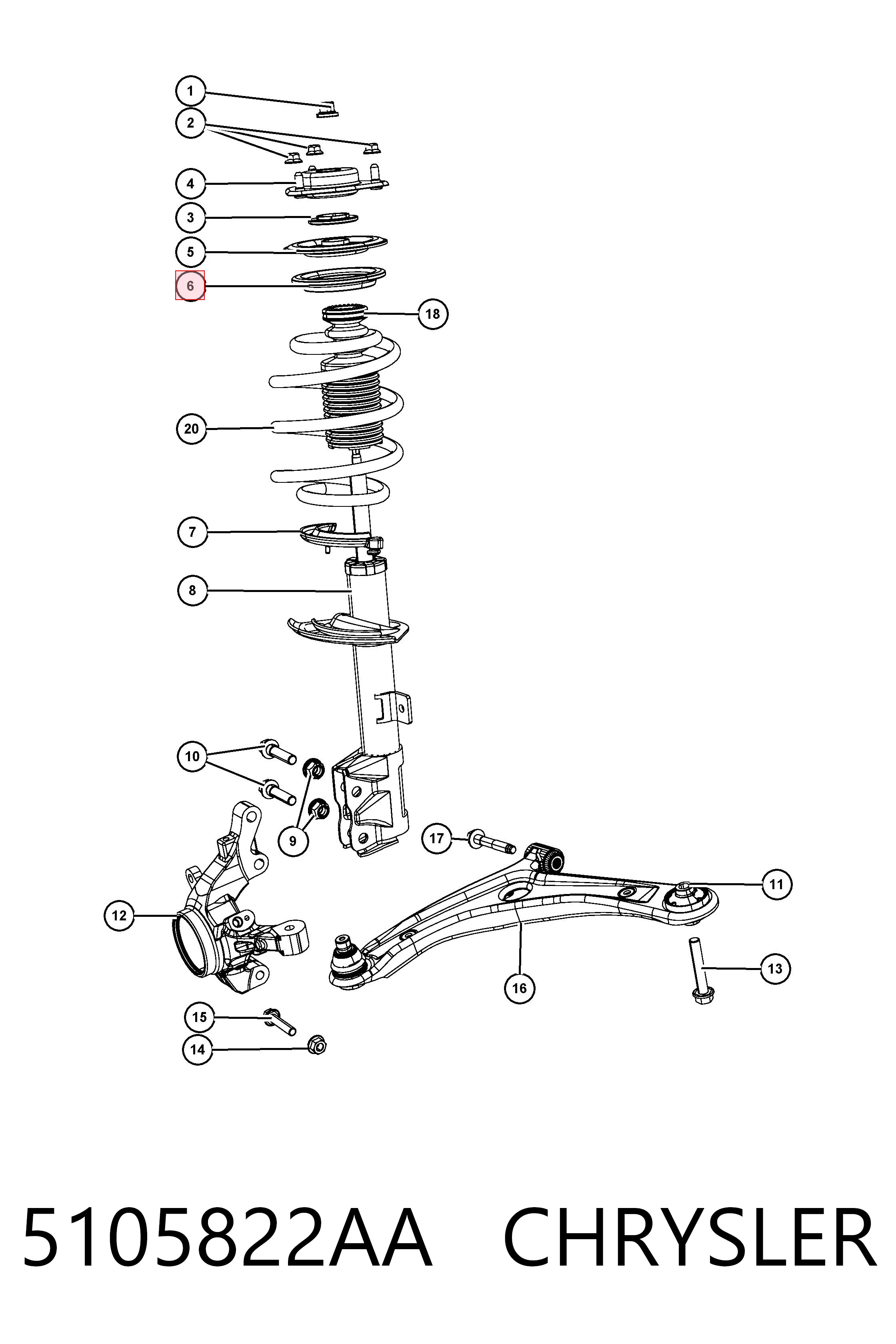 5105822AA Chrysler 