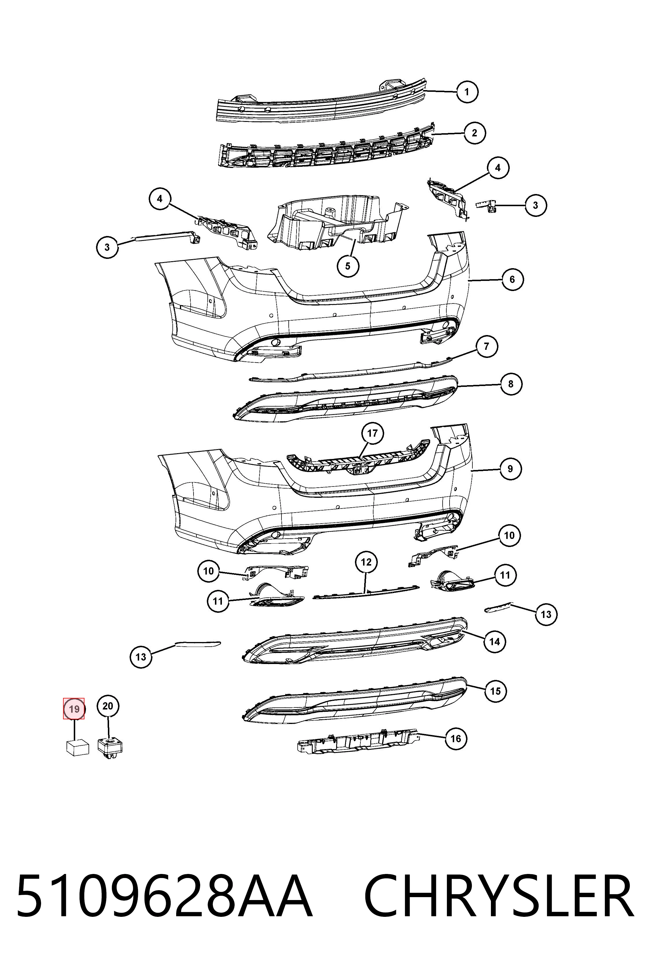 5109628AA Chrysler 