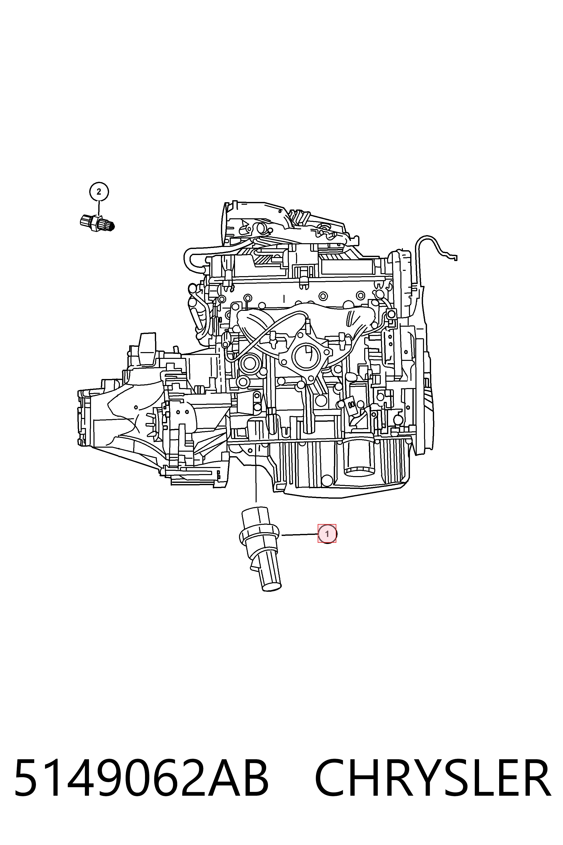 5149062AB Chrysler Sensor de pressão de óleo
