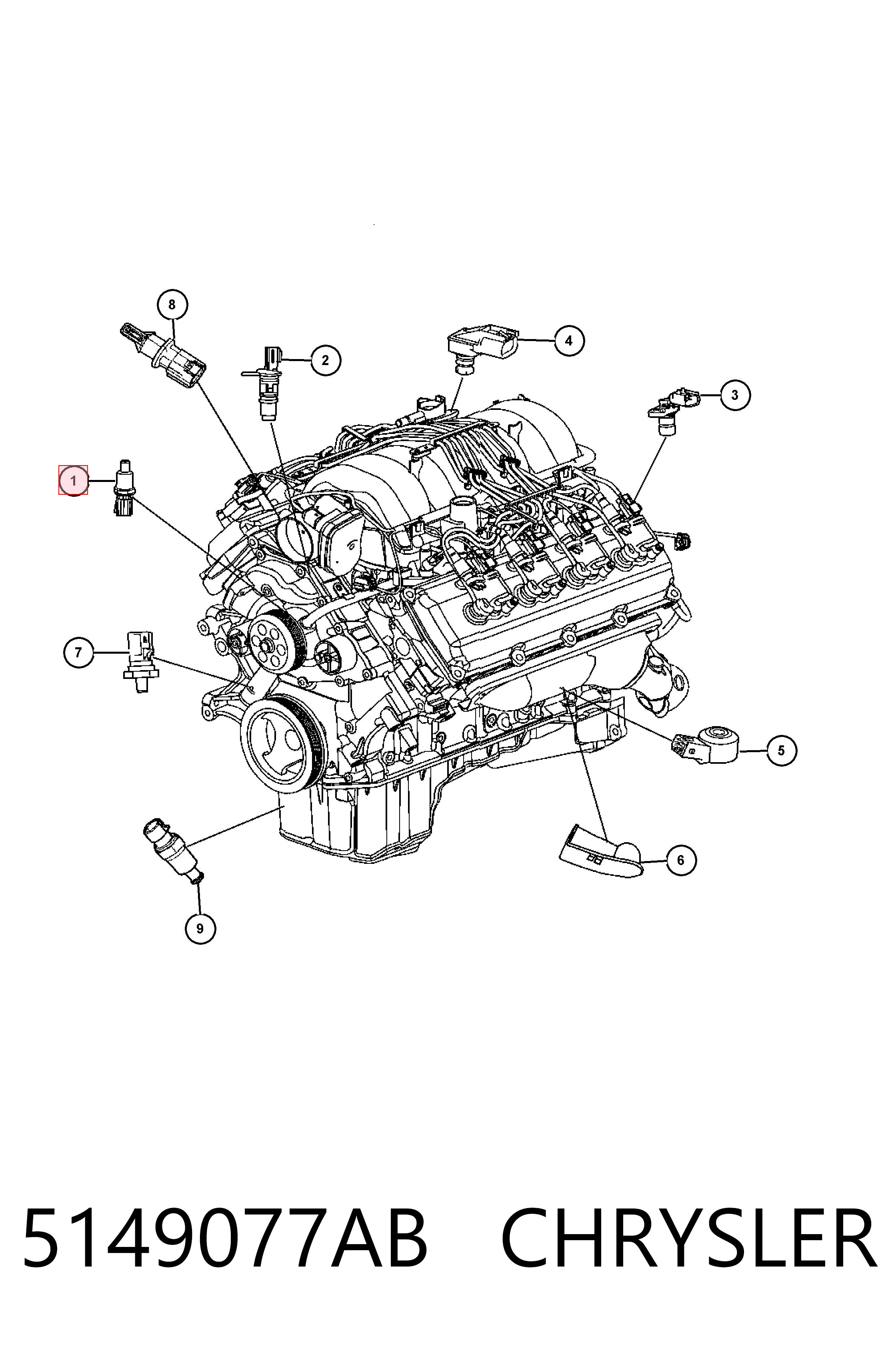 Sensor de temperatura do fluido de esfriamento Fiat/Alfa/Lancia K05149077AB preço, a partir de 19,18 USD