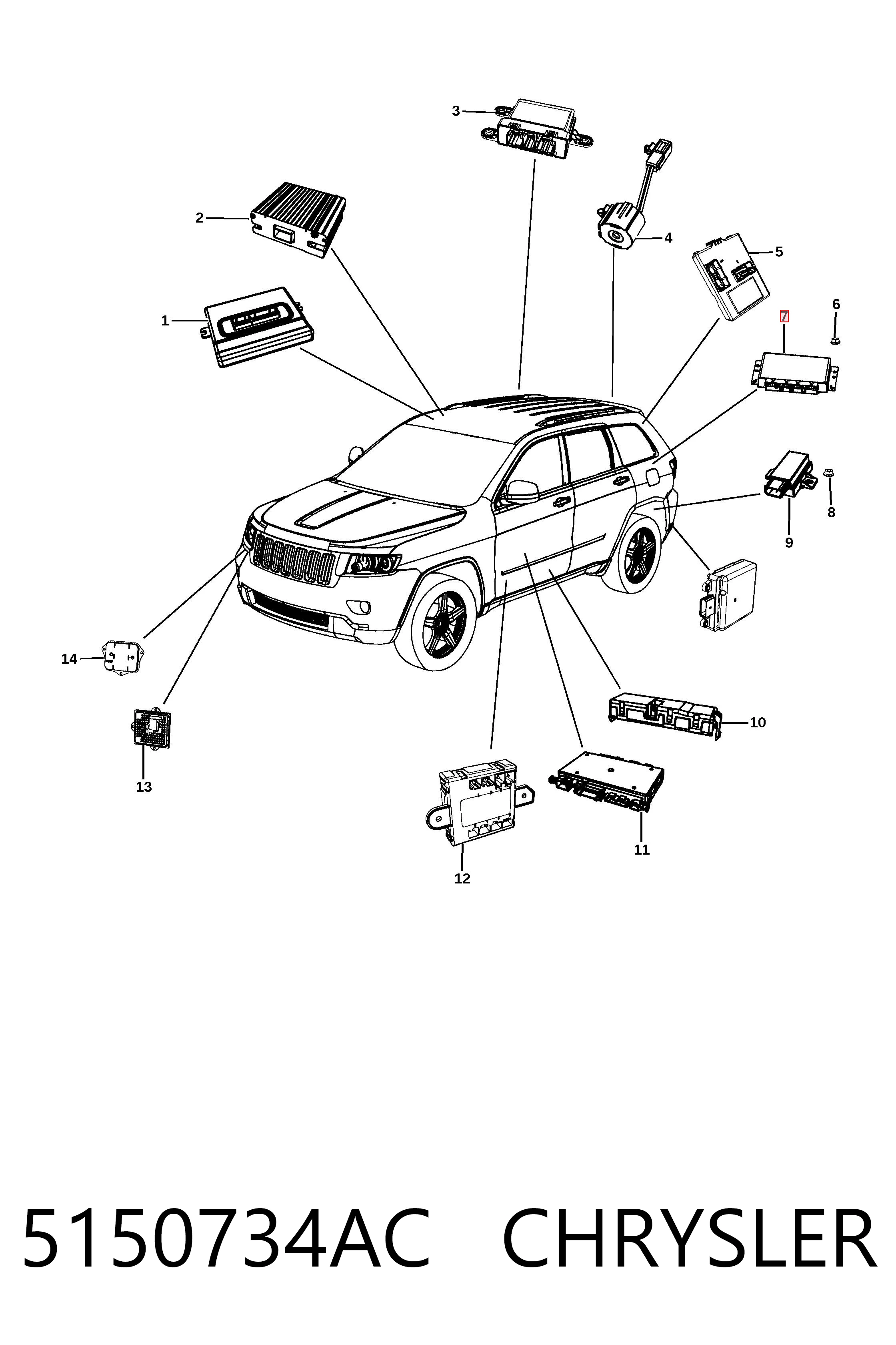  Fiat/Alfa/Lancia K05150734AB preço, a partir de 712,44 USD