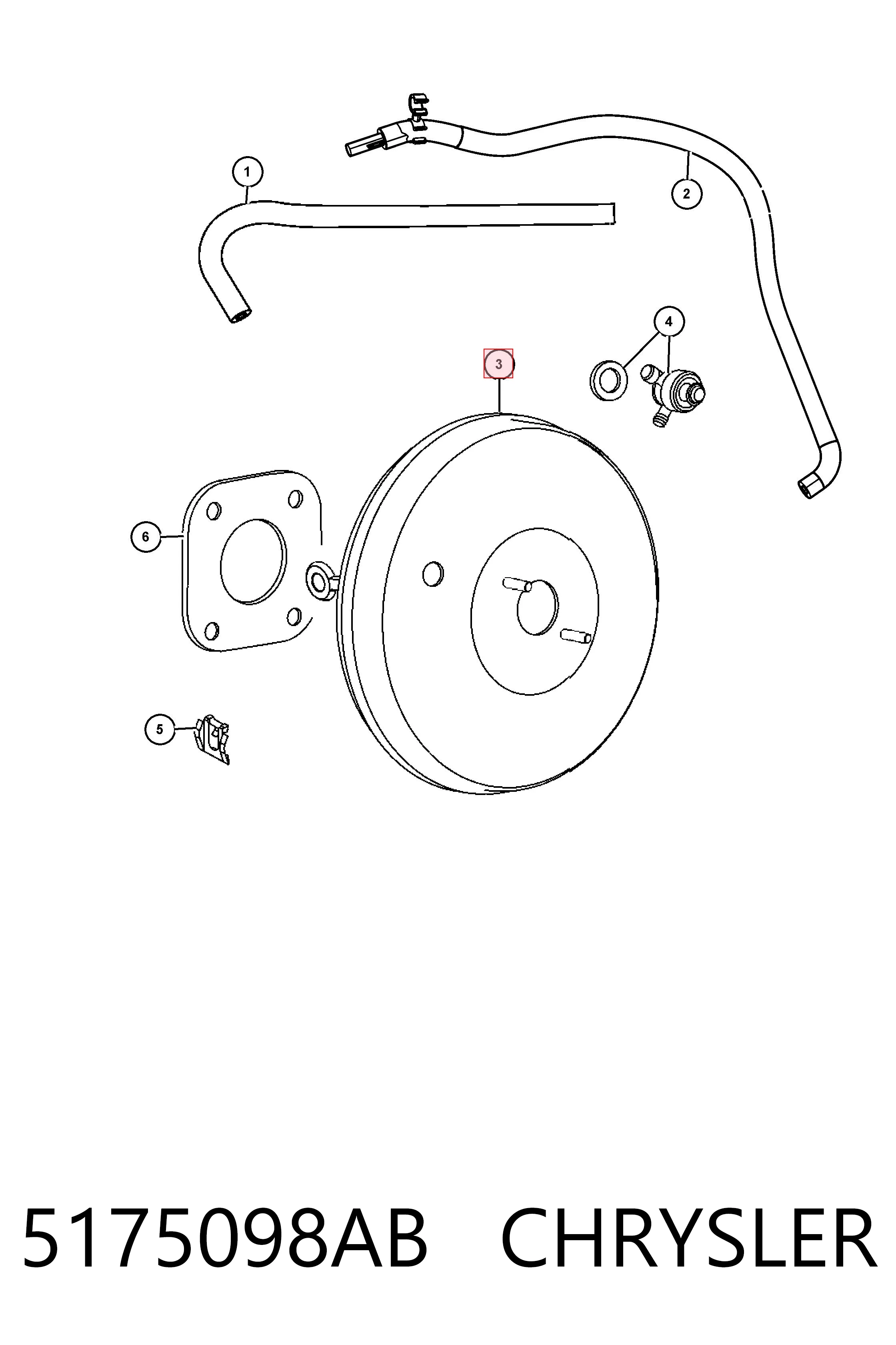 Reforçador dos freios a vácuo Fiat/Alfa/Lancia K05175098AA preço, a partir de 57,12 USD