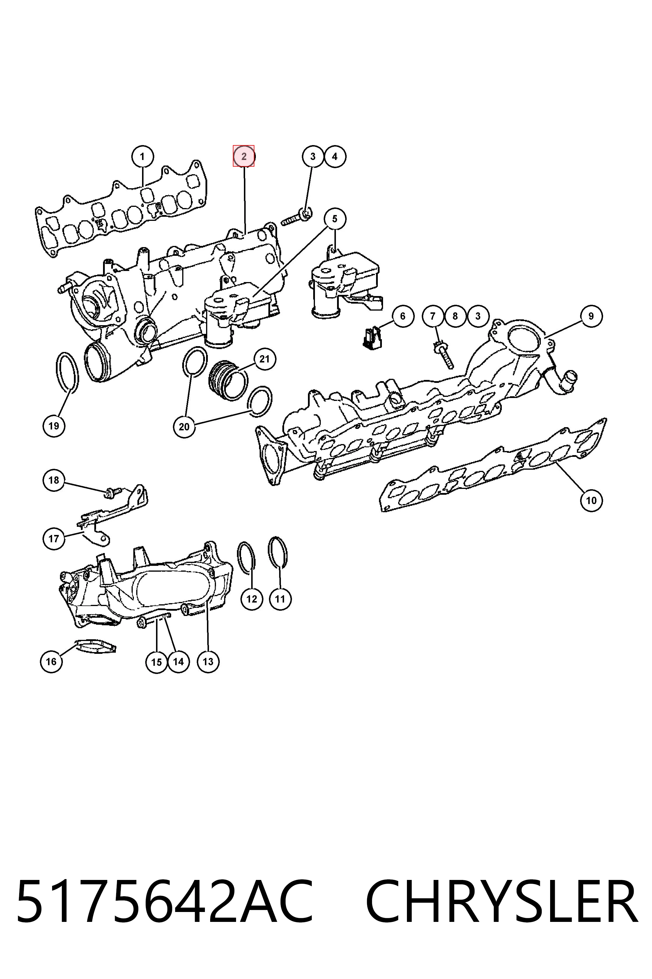 Tubo coletor direito de admissão Fiat/Alfa/Lancia K05175642AB preço, a partir de 84,97 USD