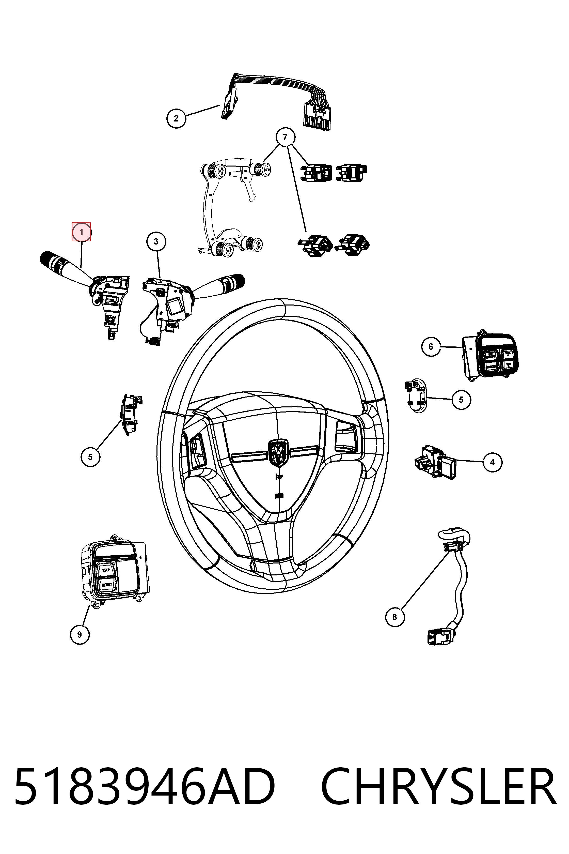 K05183946AA Fiat/Alfa/Lancia