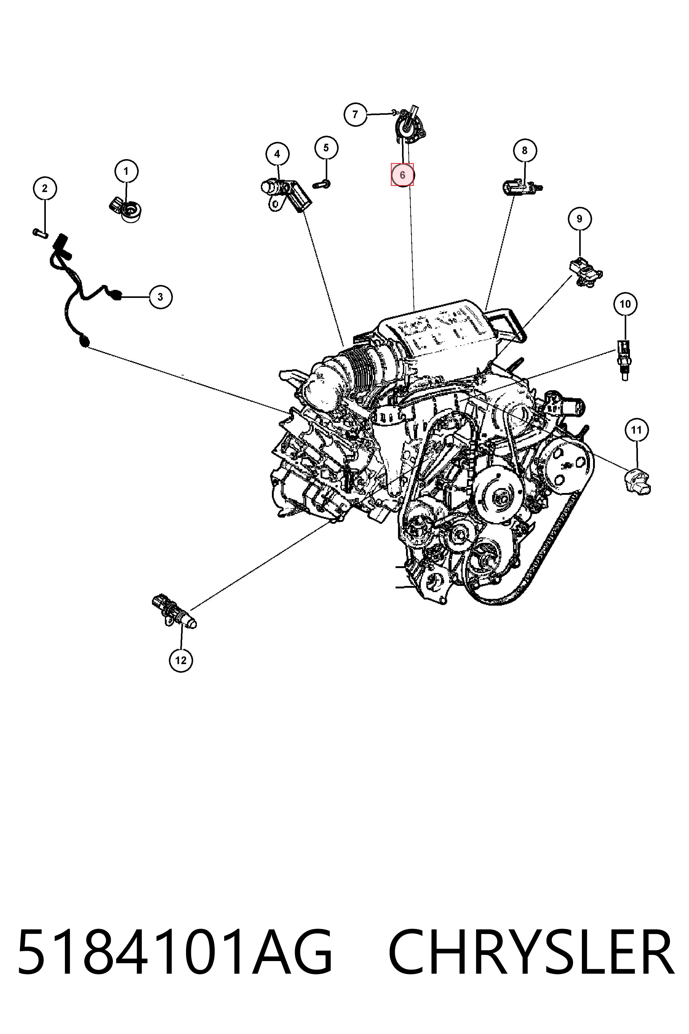  Fiat/Alfa/Lancia K05184101AG