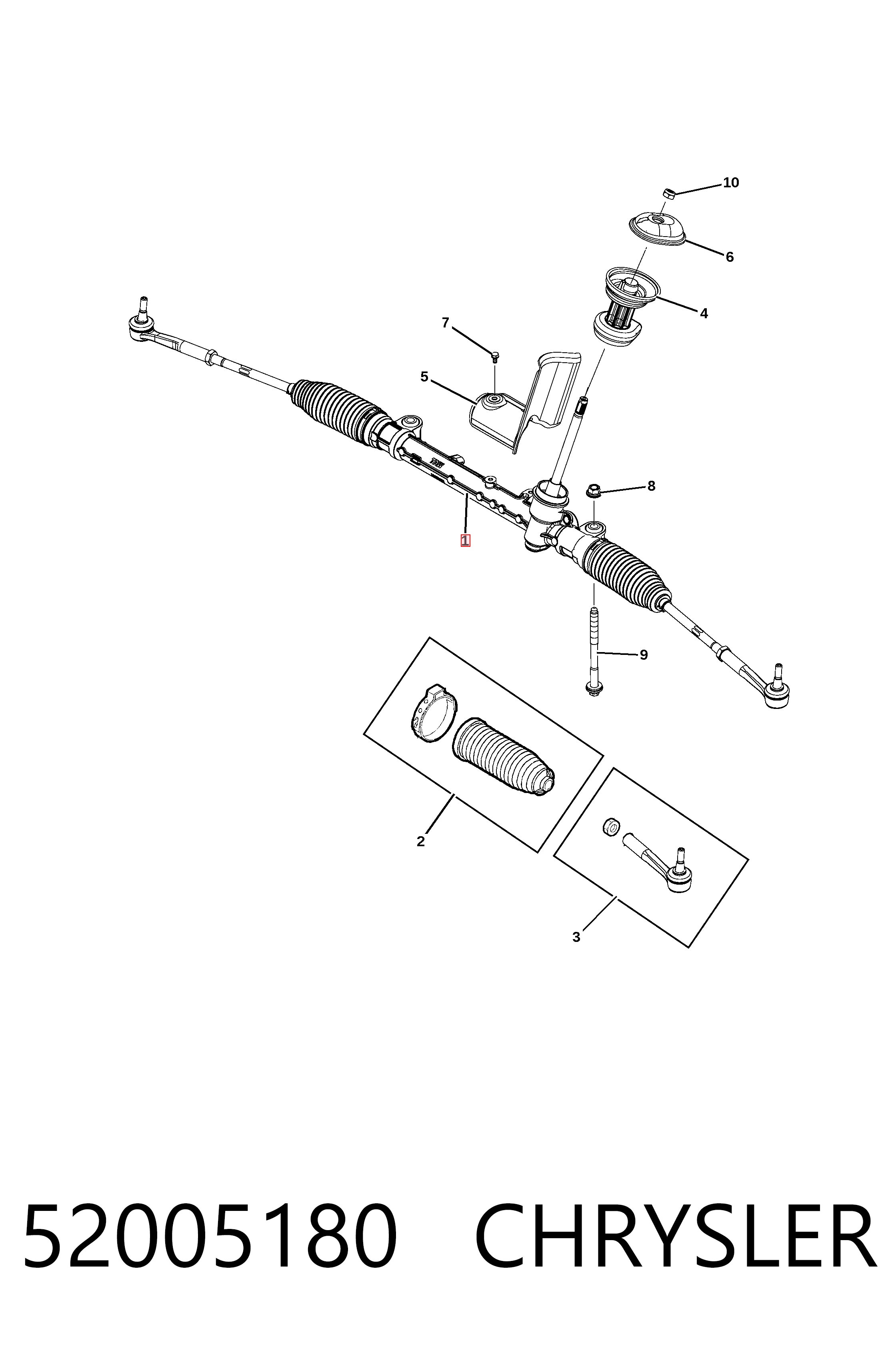 Compre EV801524 Moog Cremalheira da direção