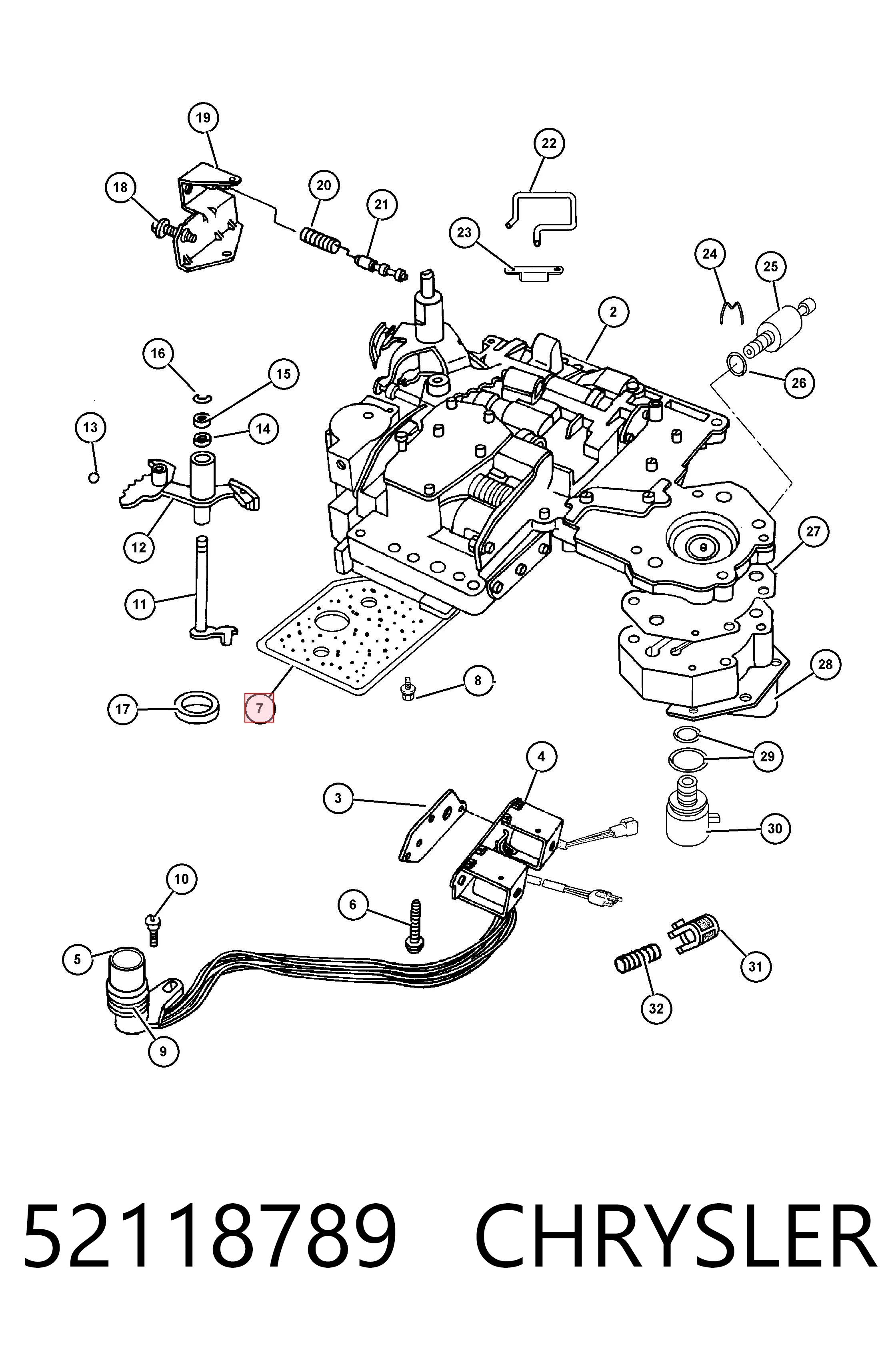 52118789 Chrysler Filtro da Caixa Automática de Mudança