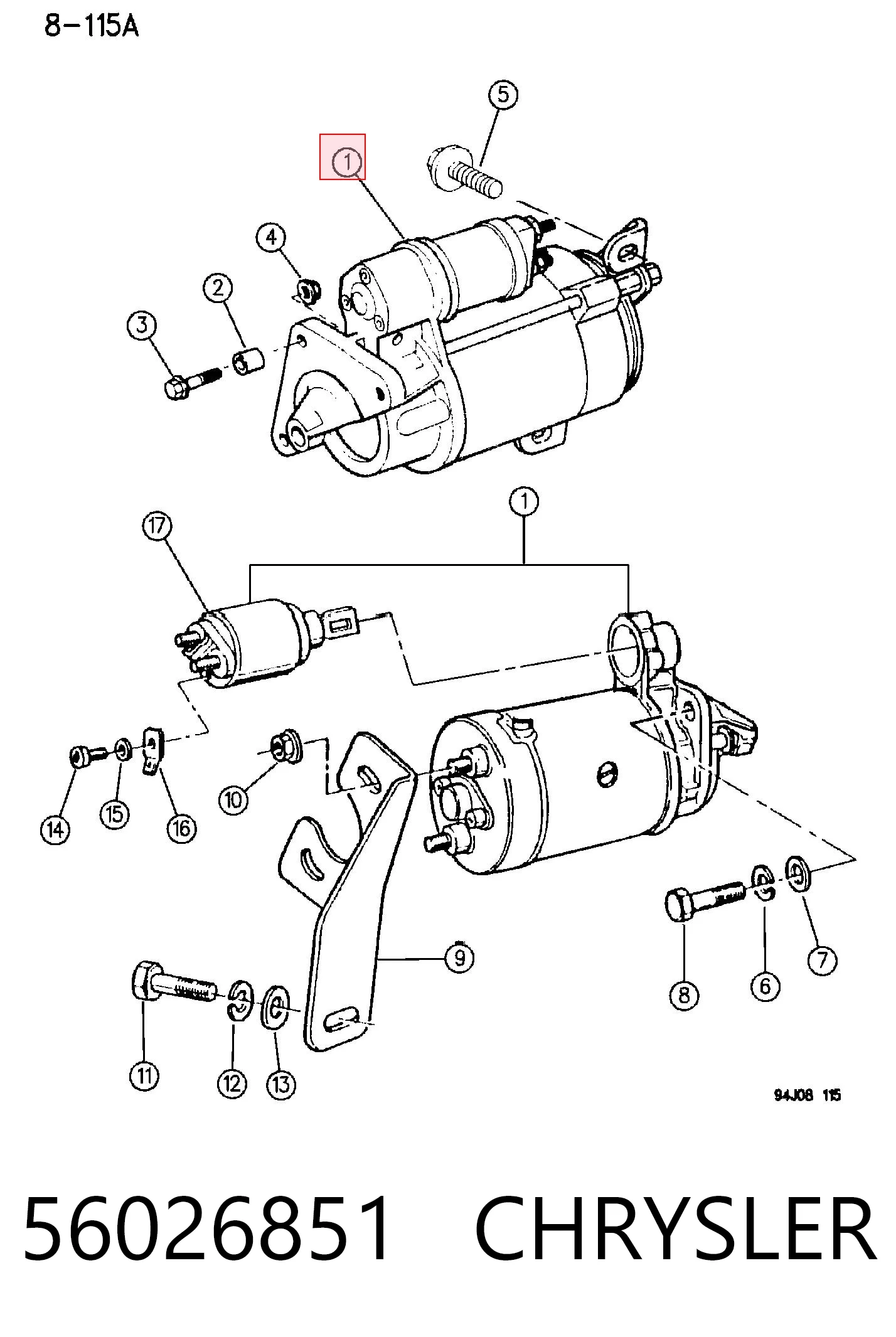 Motor de arranco Fiat/Alfa/Lancia K56026851 preço, a partir de 128,08 USD