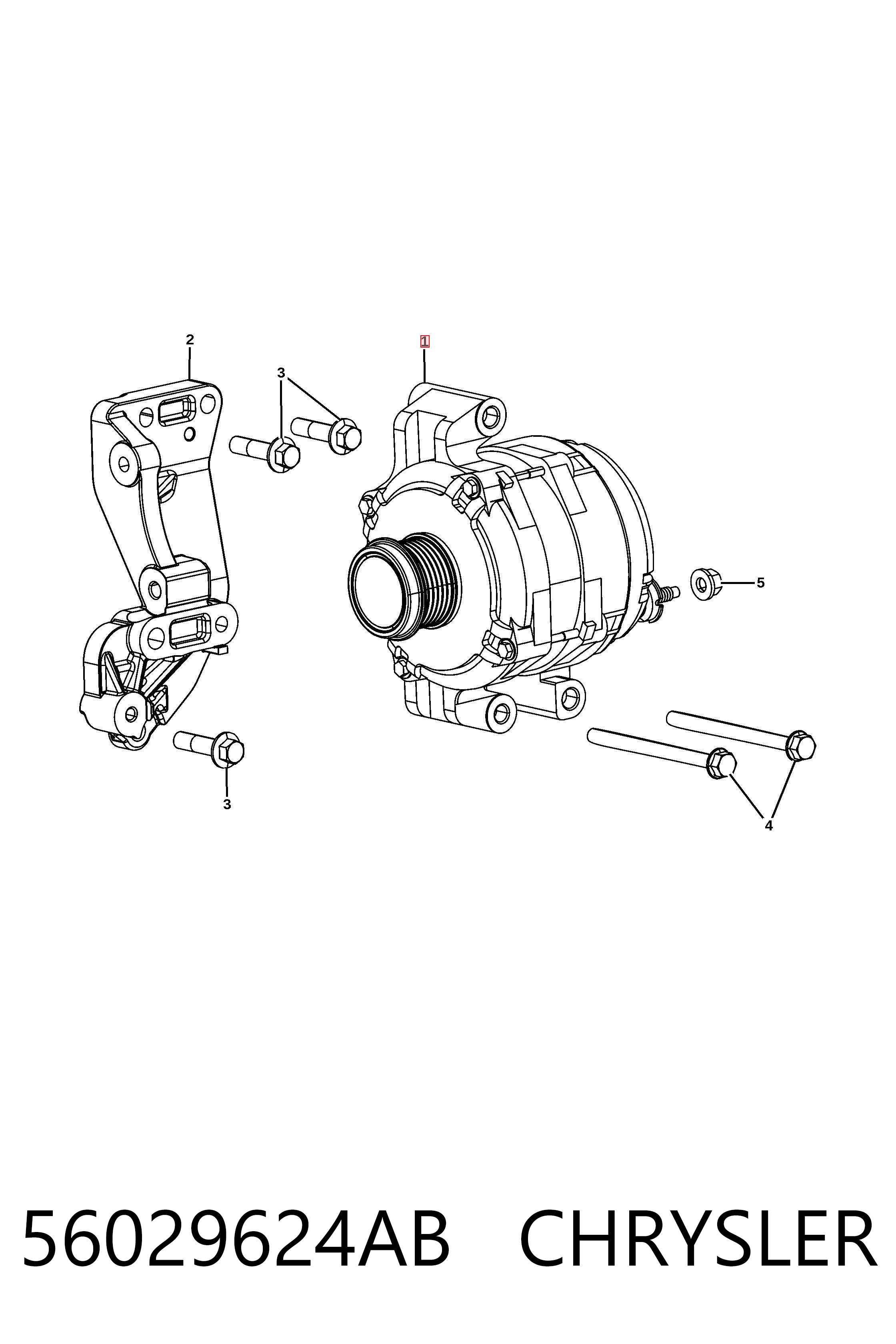 56029624AB Chrysler Gerador