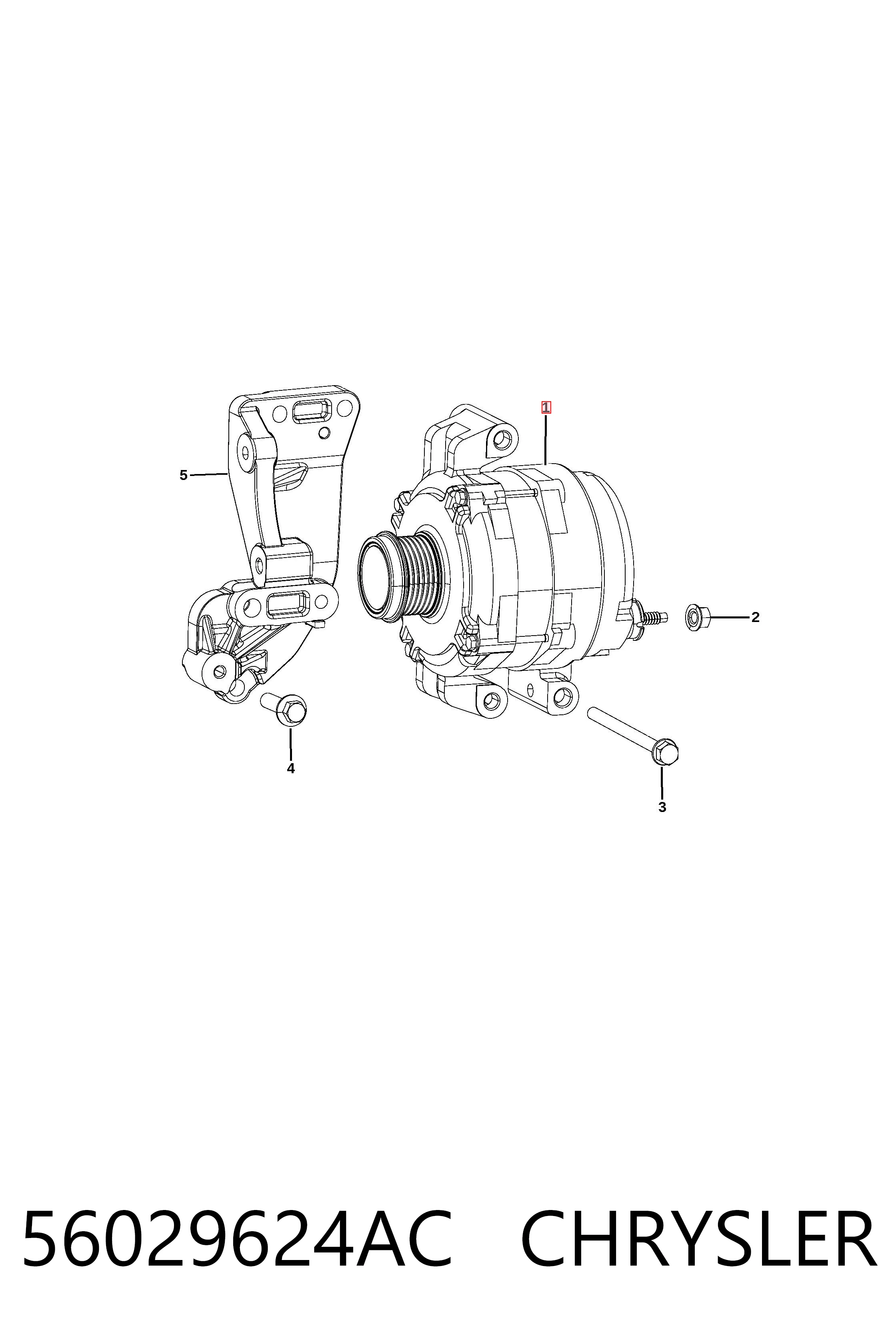 56029624AC Chrysler Gerador
