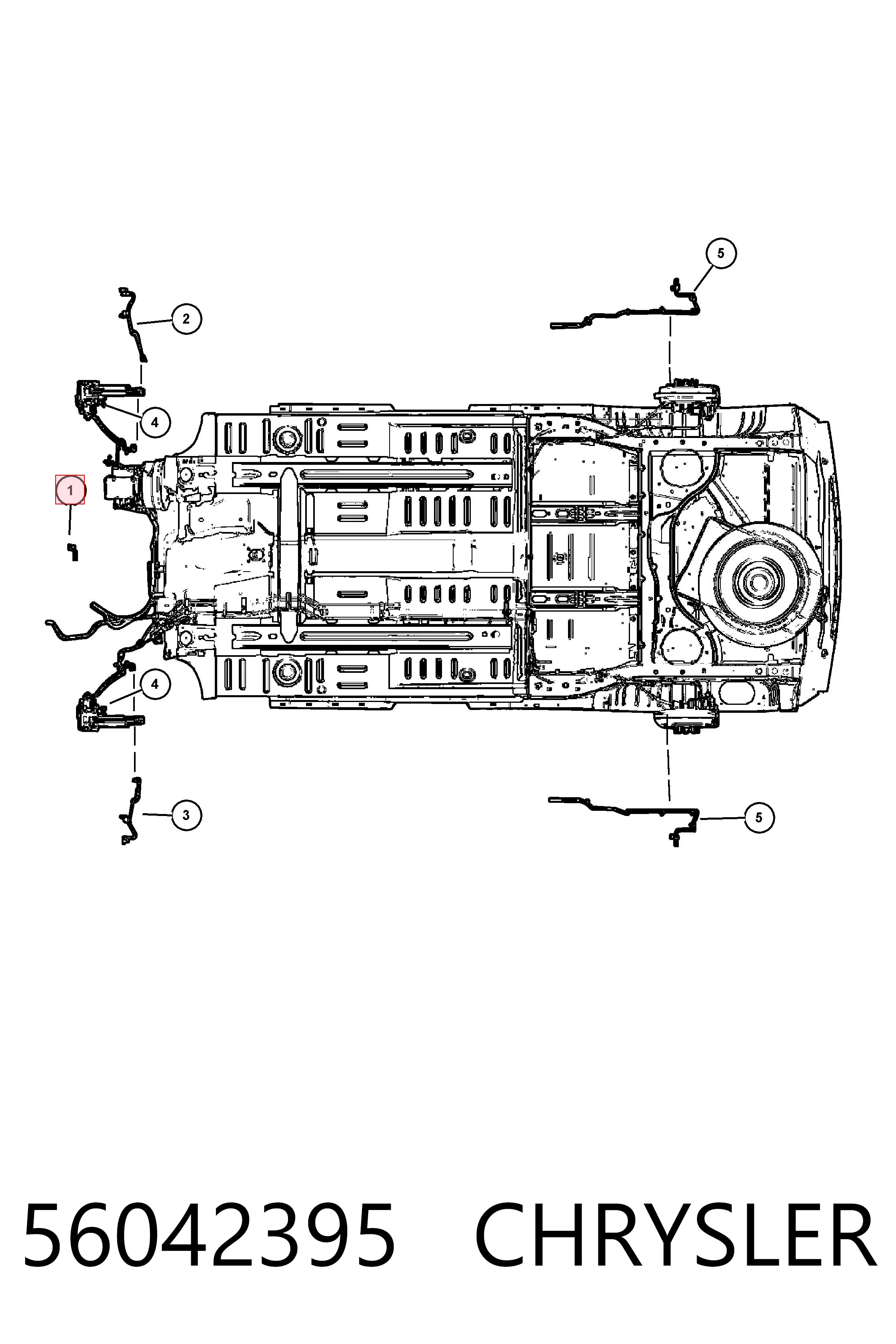56042395 Chrysler Sensor de temperatura do meio ambiente