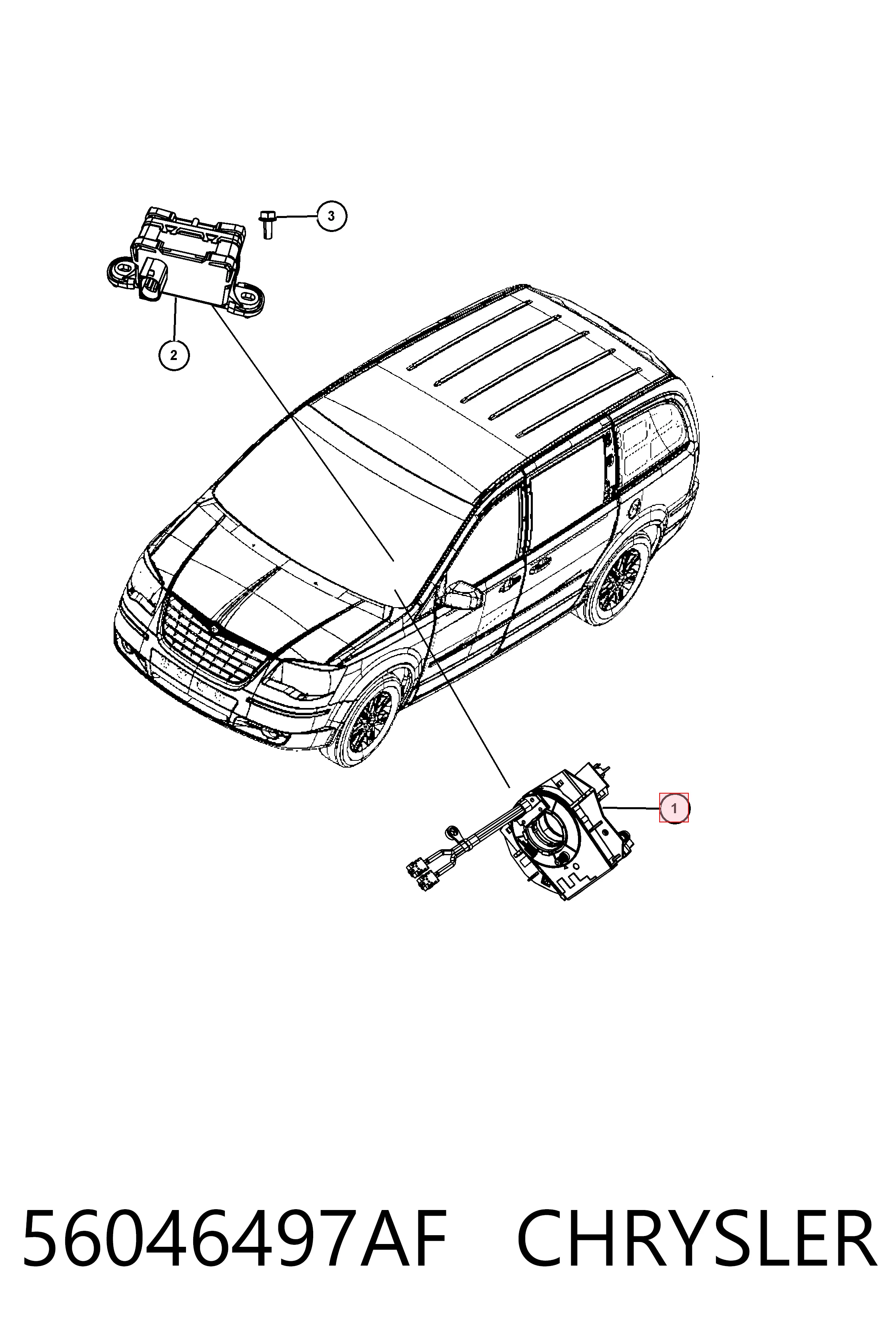 Compre K56046241AA Fiat/Alfa/Lancia Anel AIRBAG de contato, cabo plano do volante