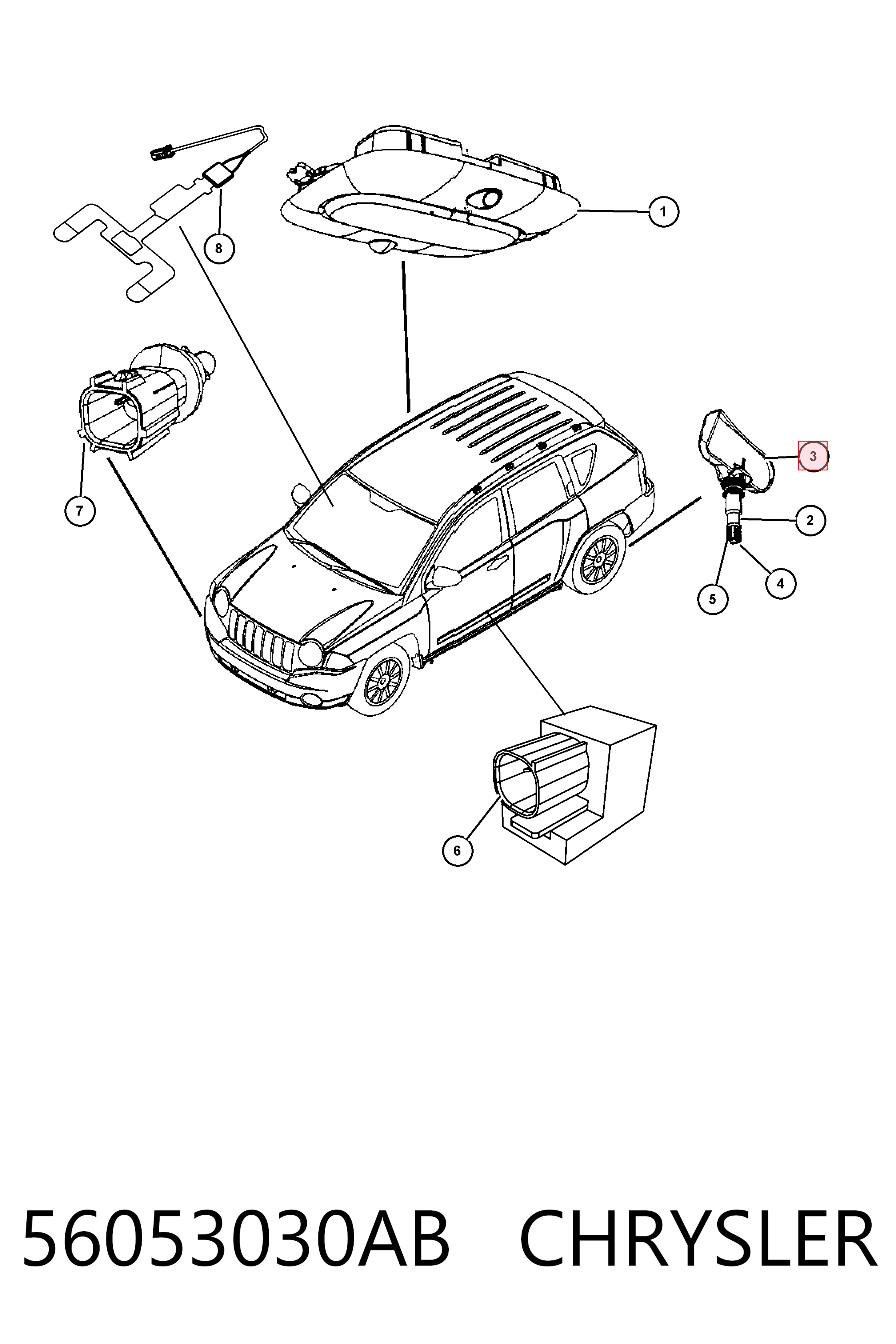  Sensor de pressão de ar nos pneus Mitsubishi Outlander II XL SUV (CWW) (2005 - 2012) II XL