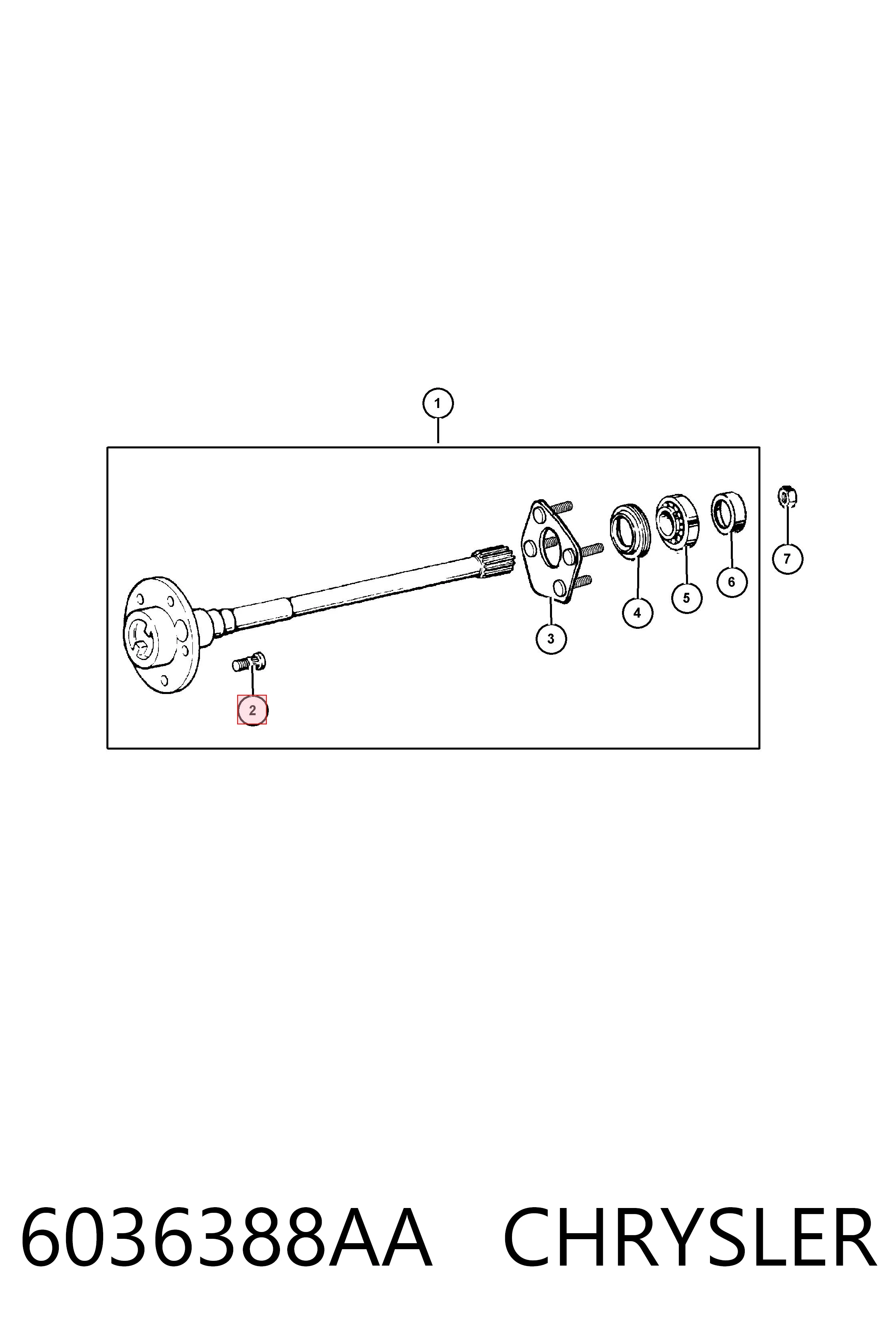 K06036388AA Fiat/Alfa/Lancia Prego de roda traseiro/dianteiro
