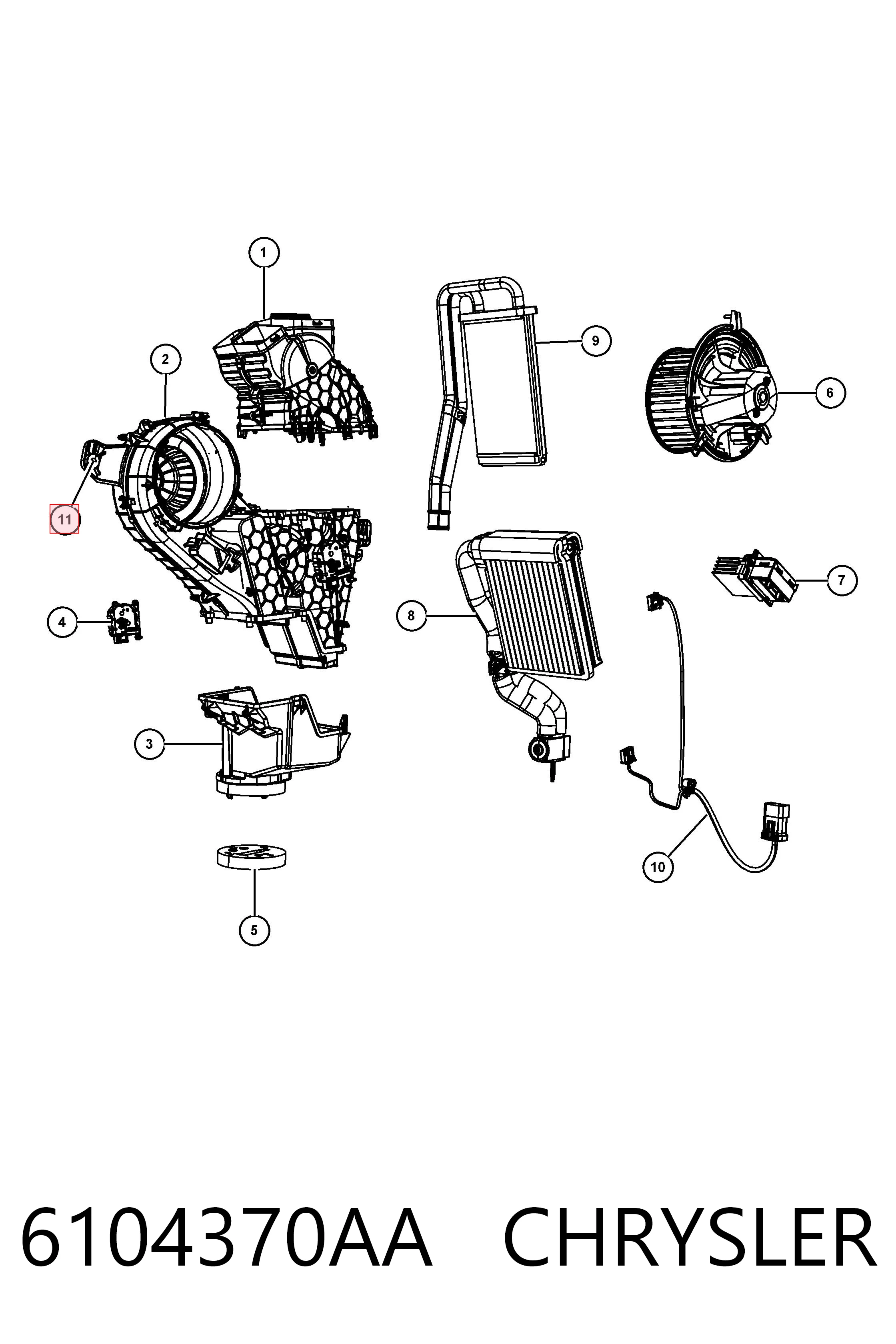 6104370AA Chrysler