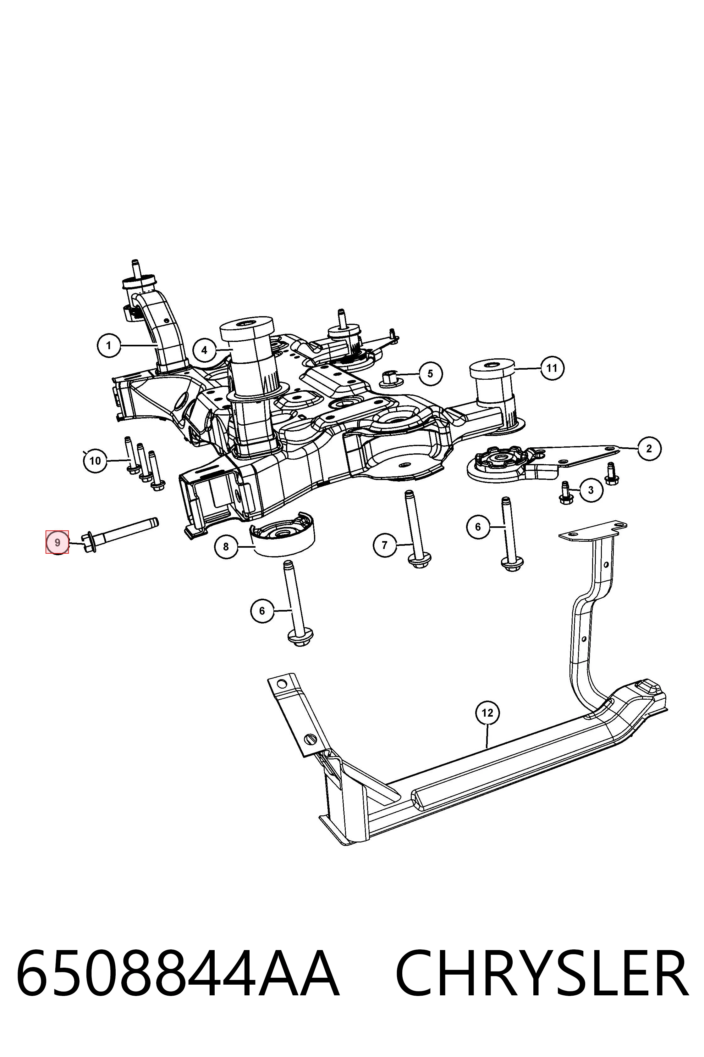 6508844AA Chrysler 