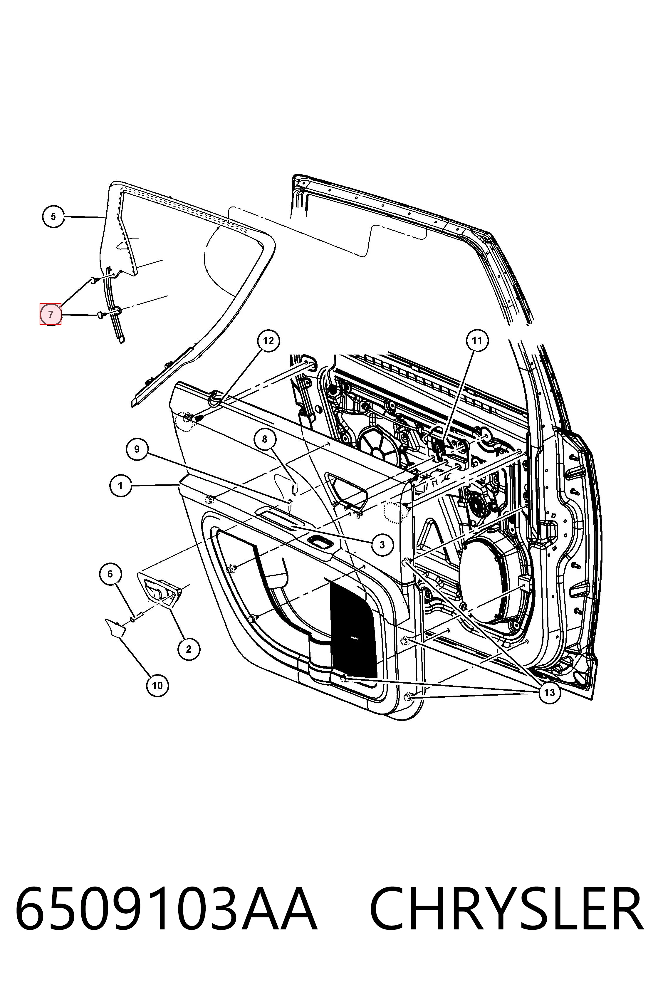 6509103AA Chrysler 