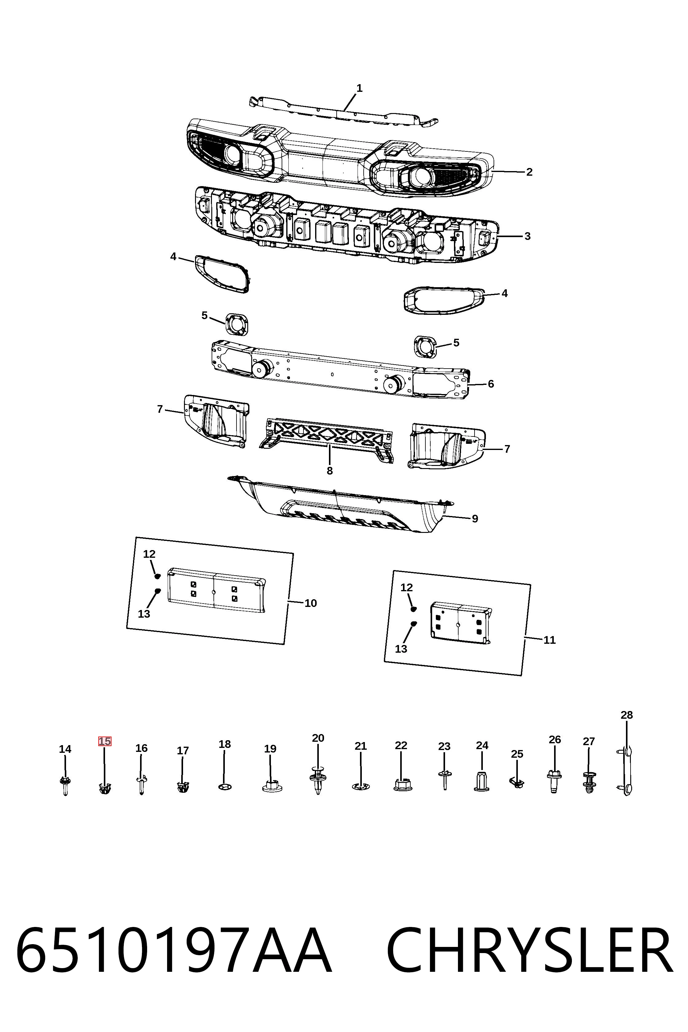 6510197AA Chrysler 