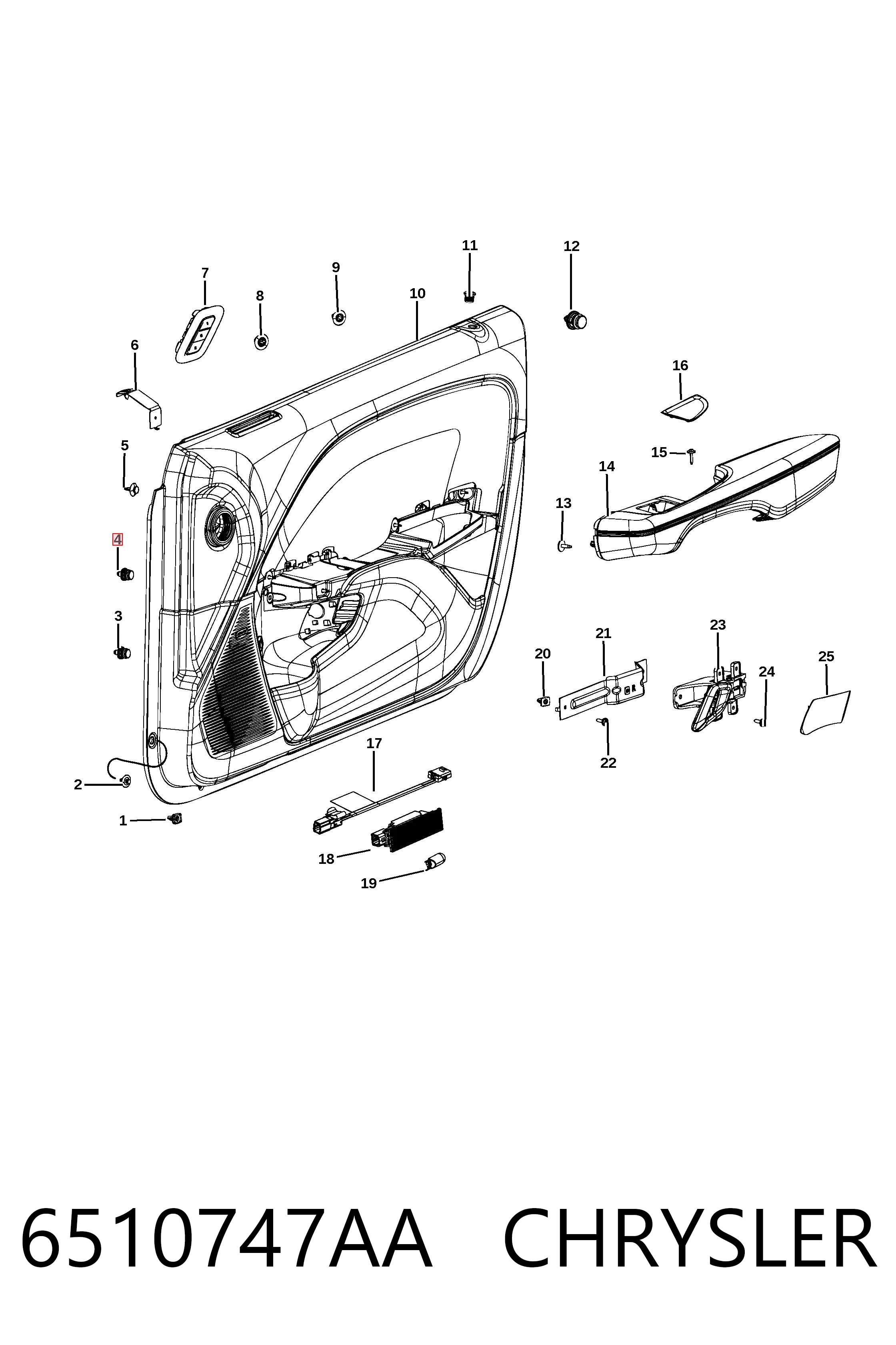 6510747AA Chrysler 