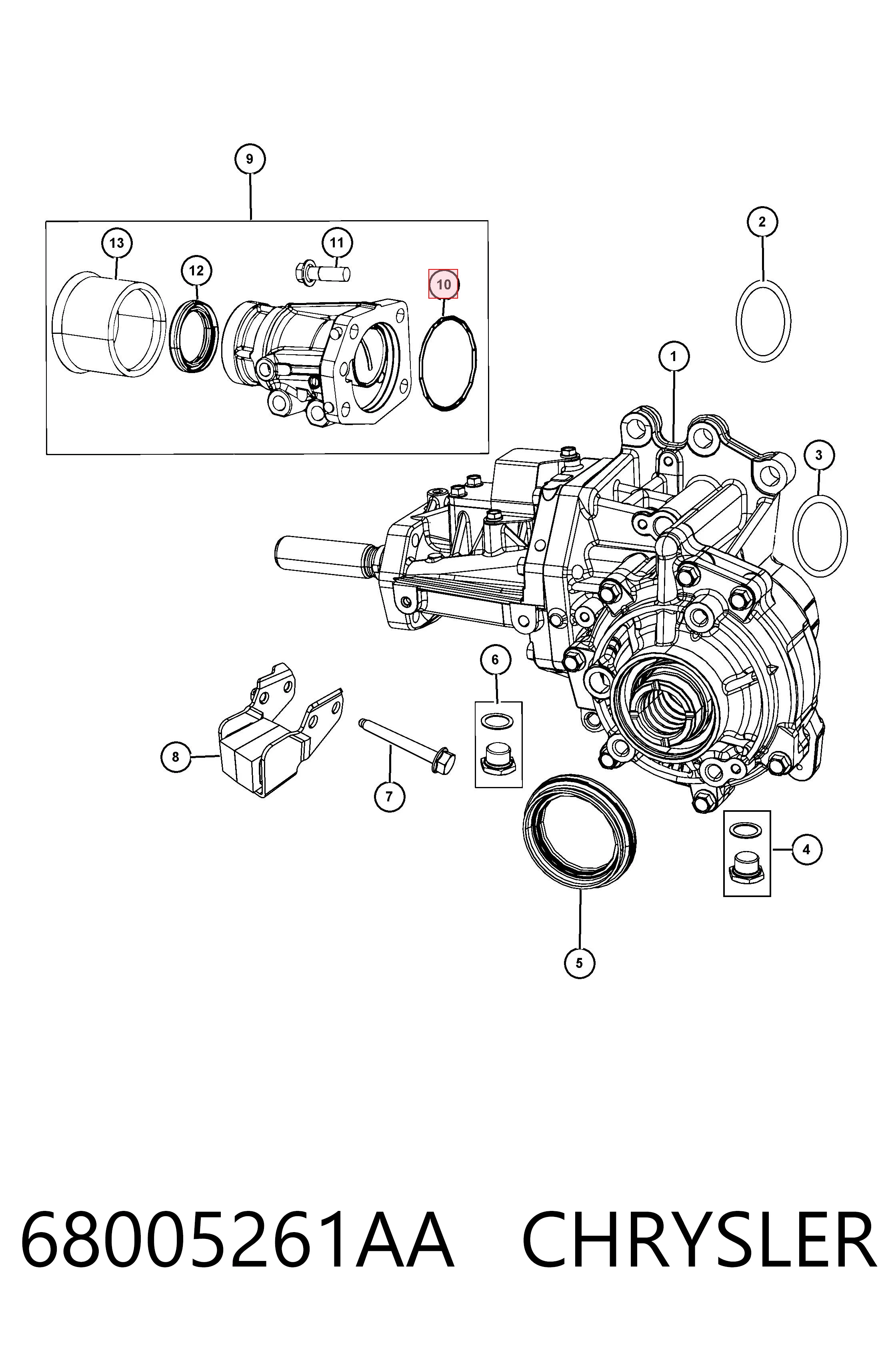 68005261AA Chrysler 