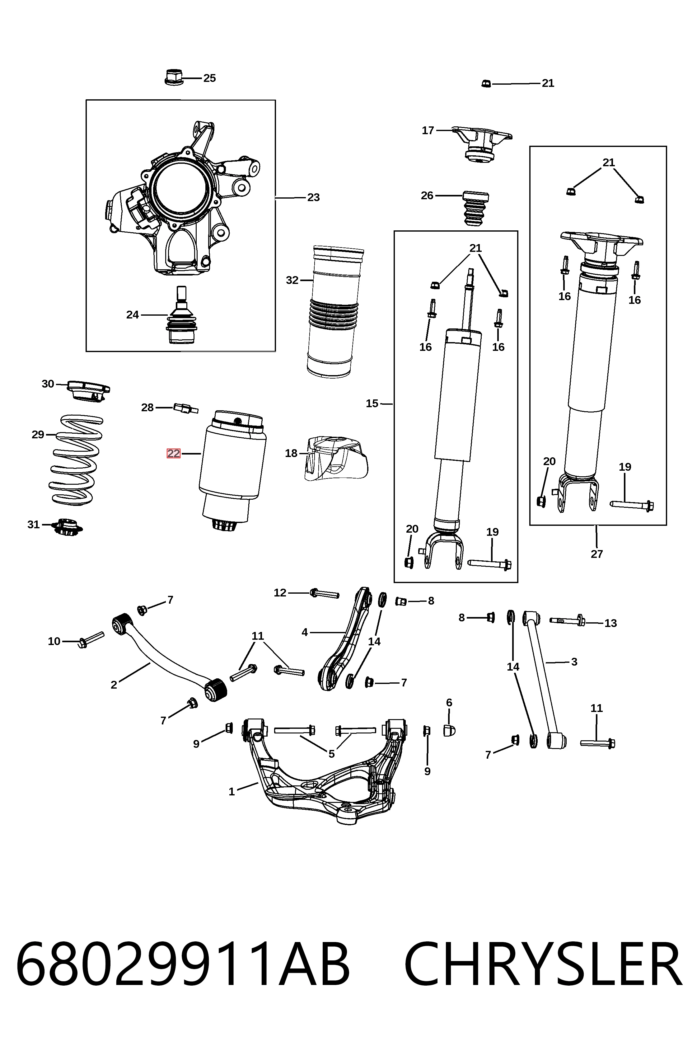Compre REC30AS0003 Amity AP Coxim pneumático (suspensão de lâminas pneumática) do eixo traseiro