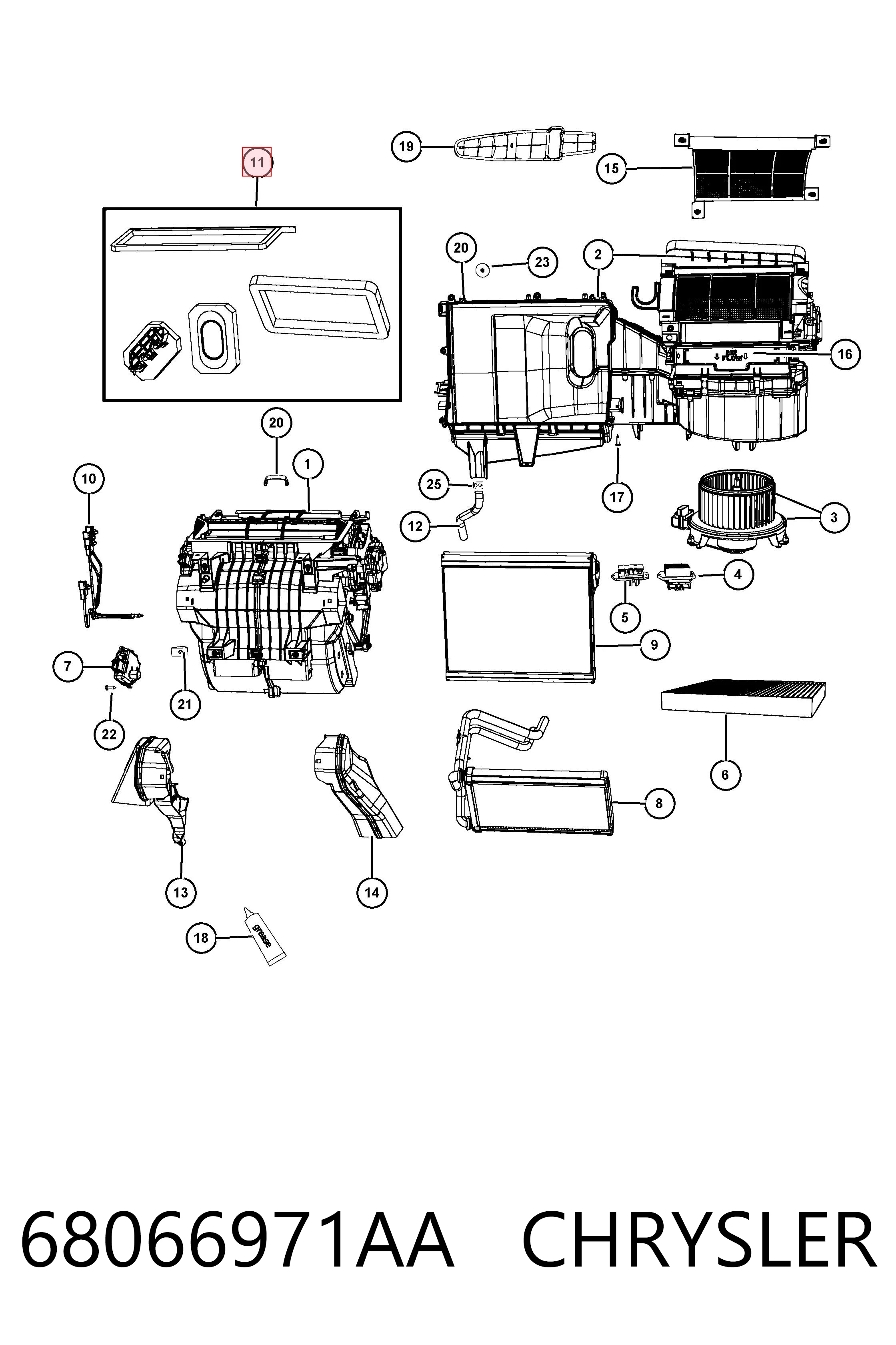 68066971AA Chrysler 