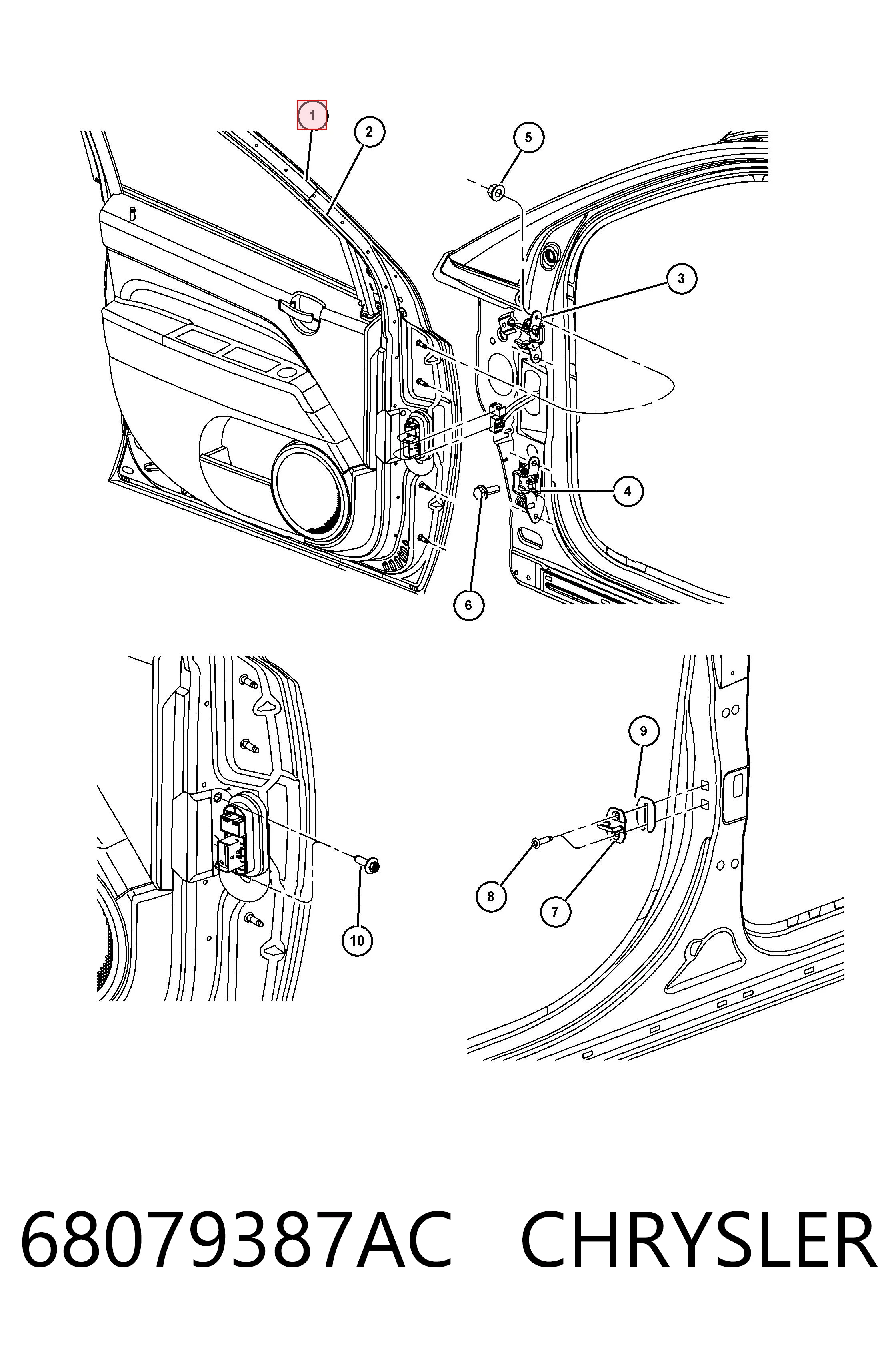 Porta dianteira esquerda Jeep Compass  MK49
