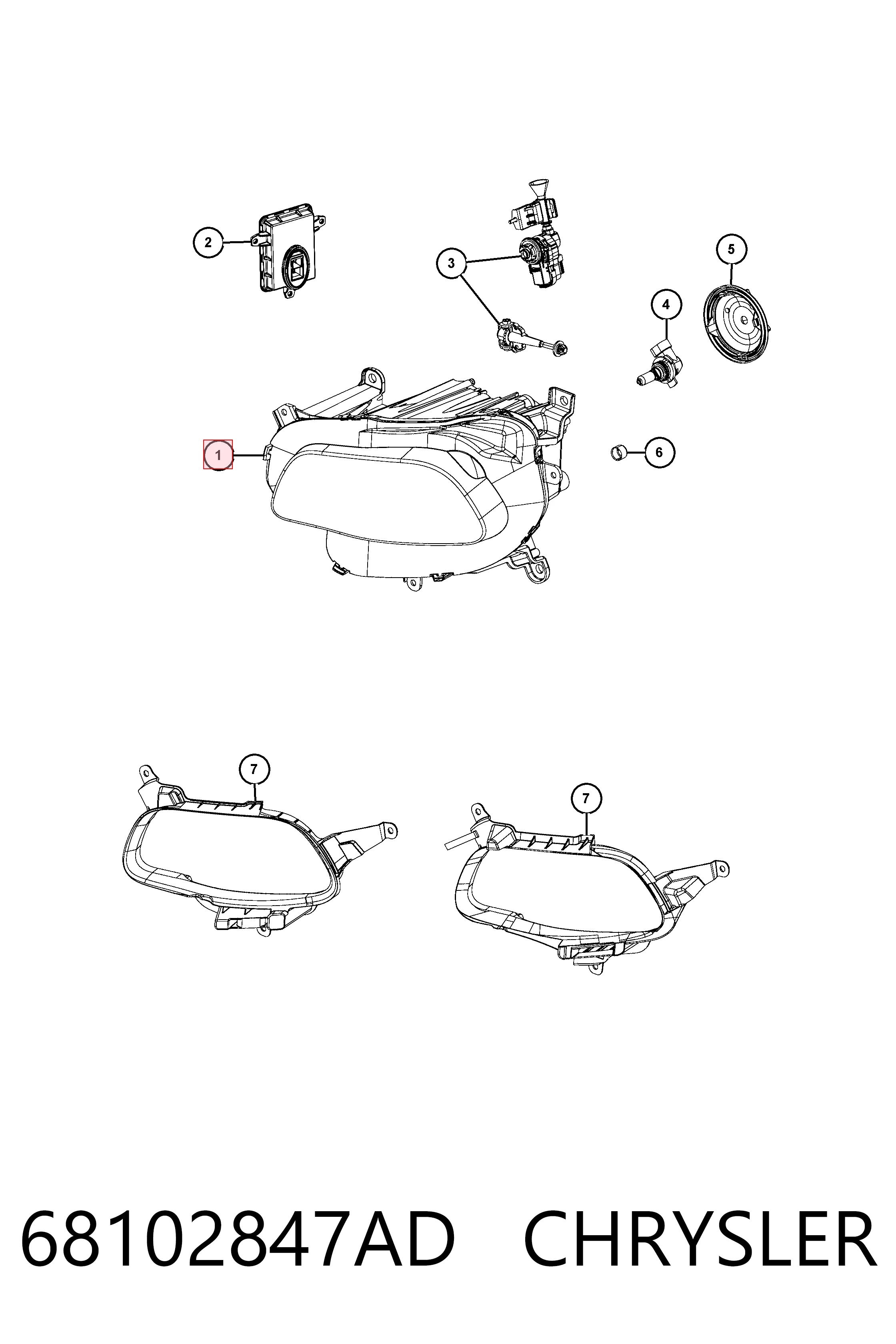 Luz esquerda Fiat/Alfa/Lancia K68102847AE preço, a partir de 224,98 USD