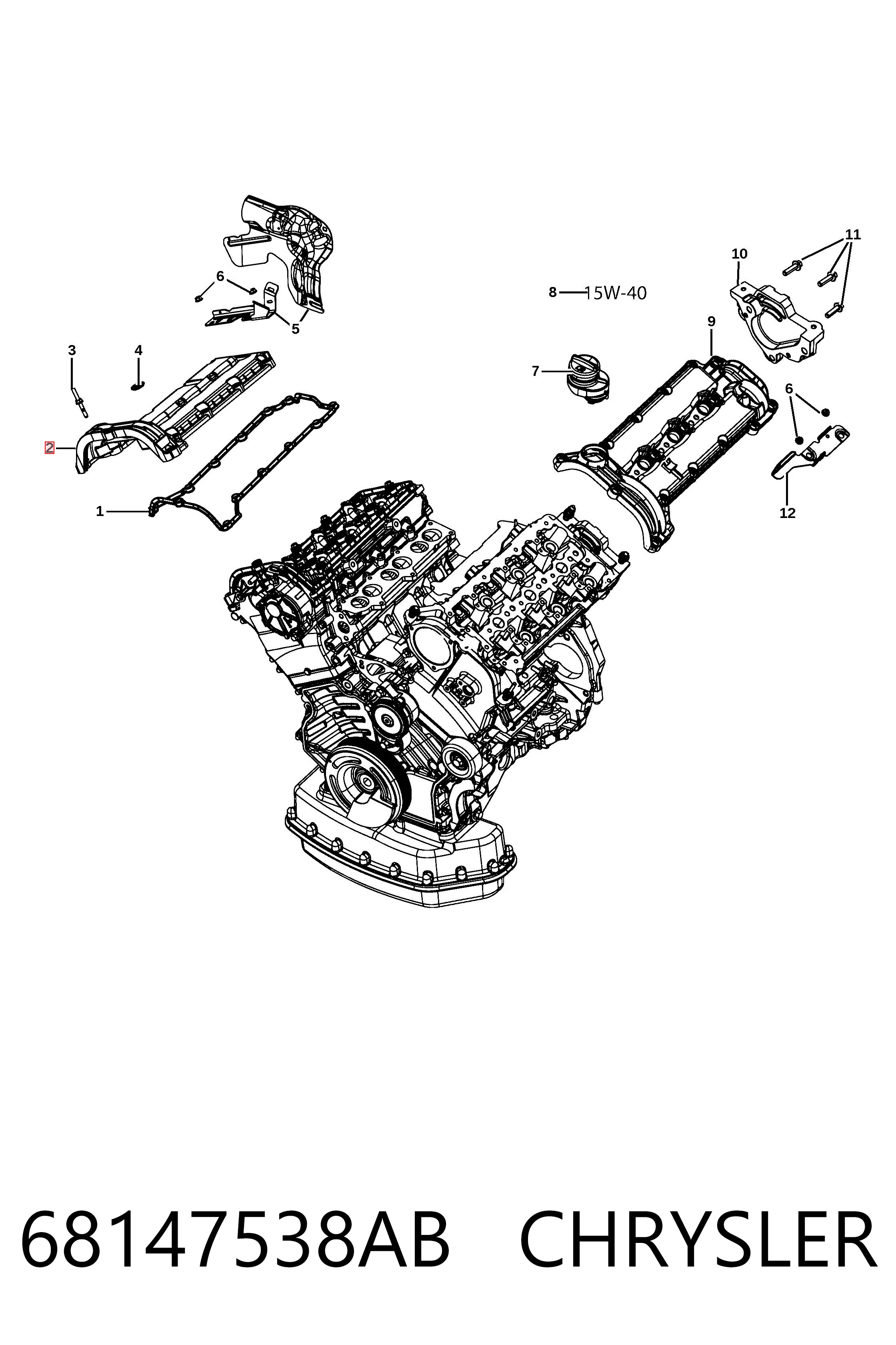68147538AB Chrysler 