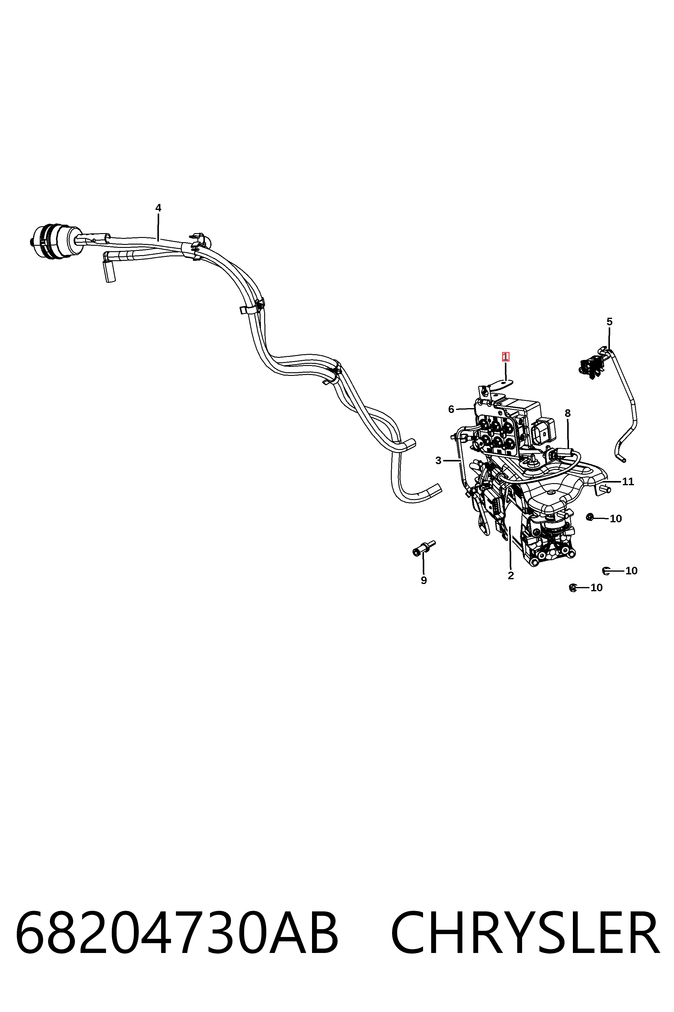 Compressor de bombeio pneumático (de amortecedores) K68041137AF Fiat/Alfa/Lancia
