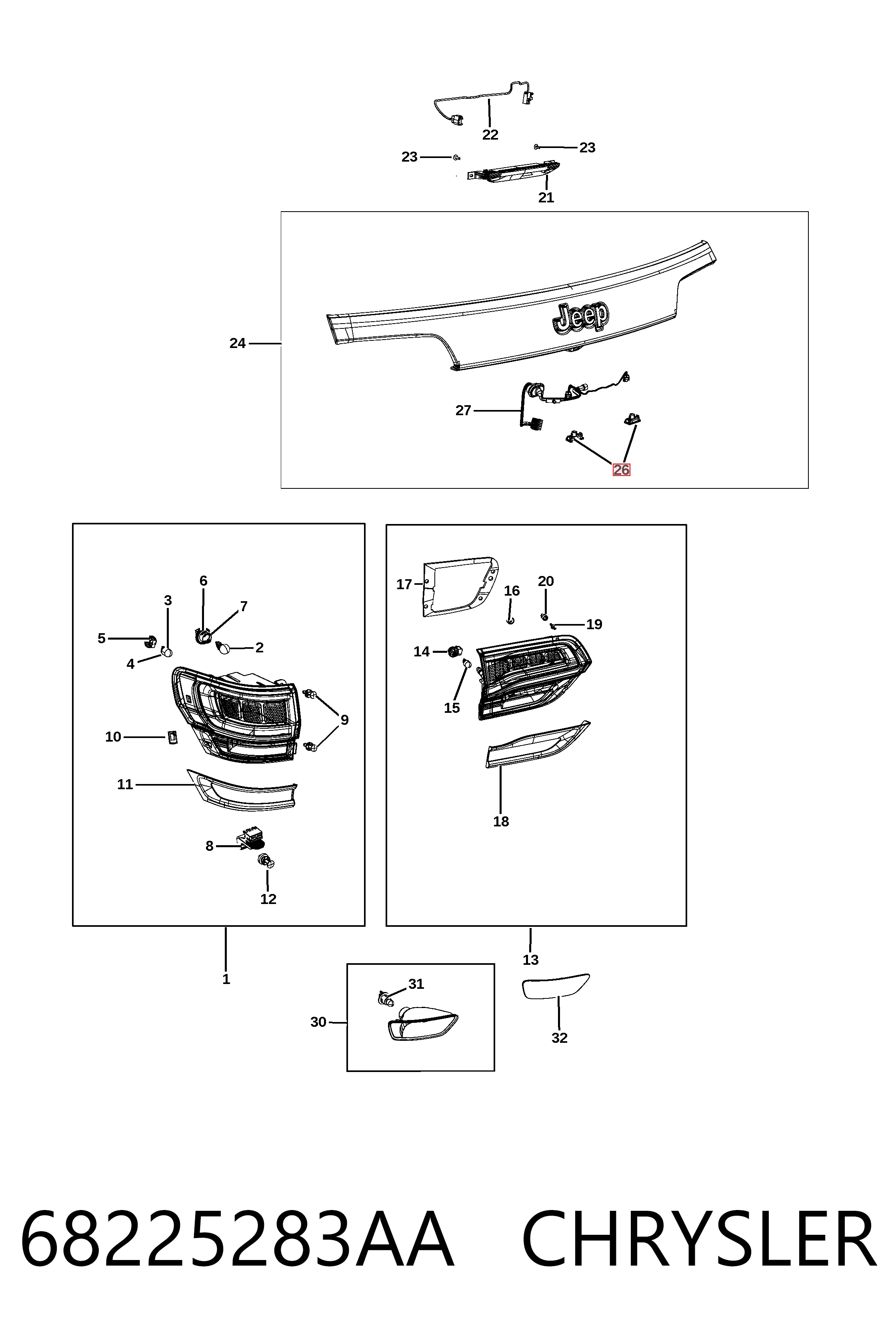Compre L162100003LED Depo/Loro/Abakus Lanterna da luz de fundo de matrícula traseira