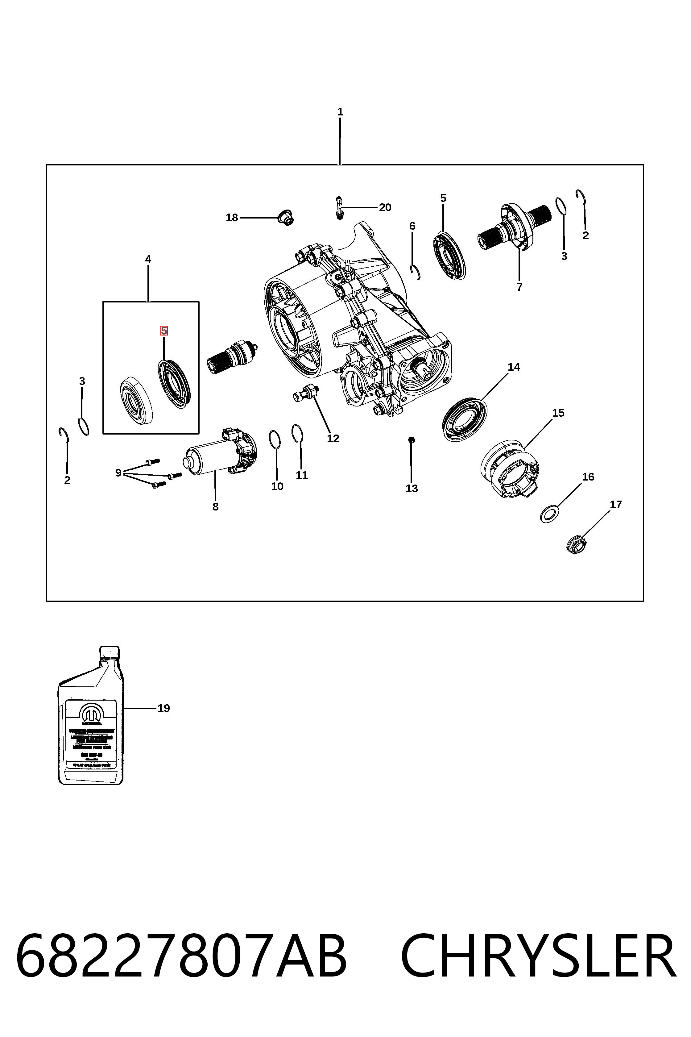 68227807AB Chrysler 