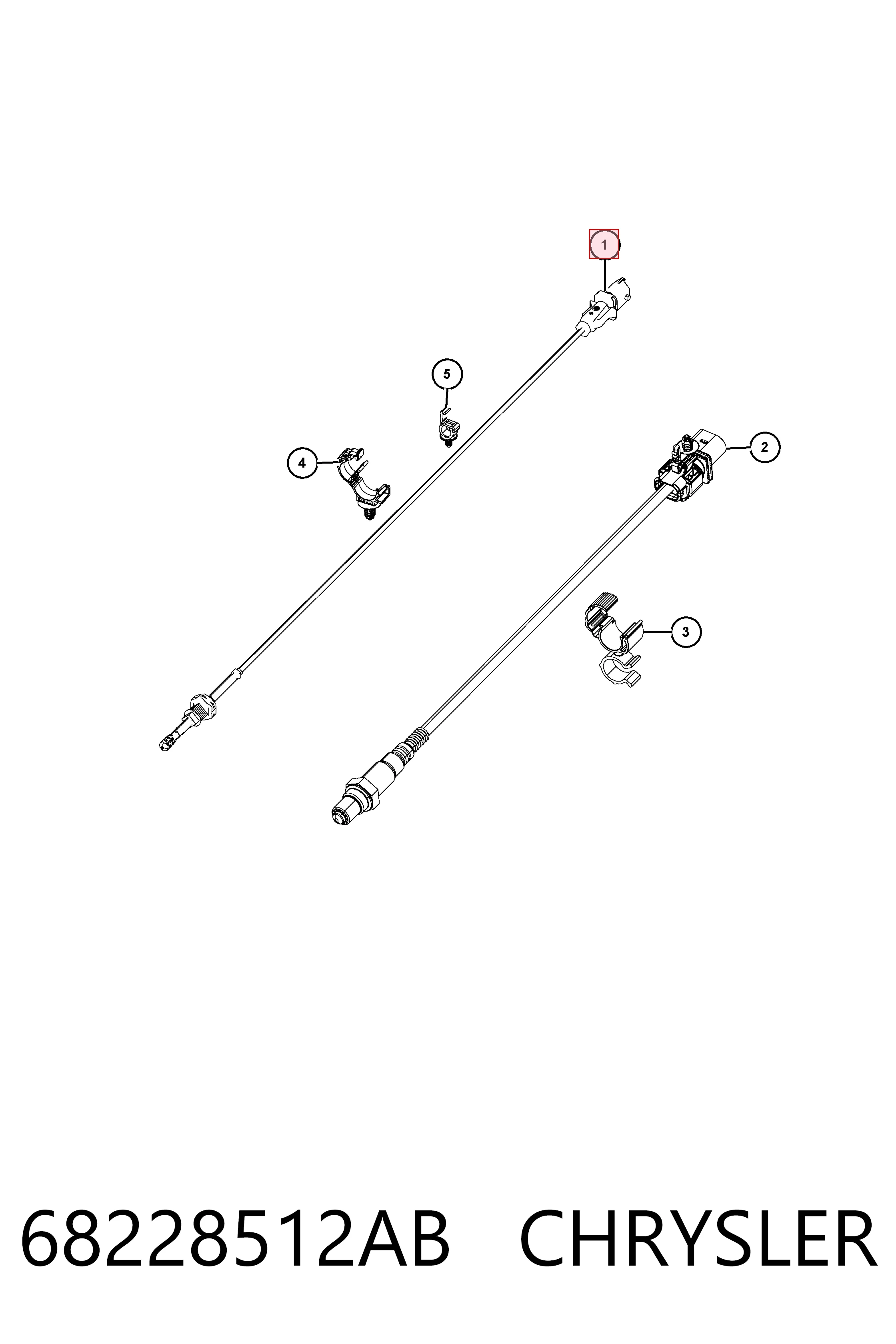 Sonda lambda, sensor de oxigênio até o catalisador 258017111 Bosch