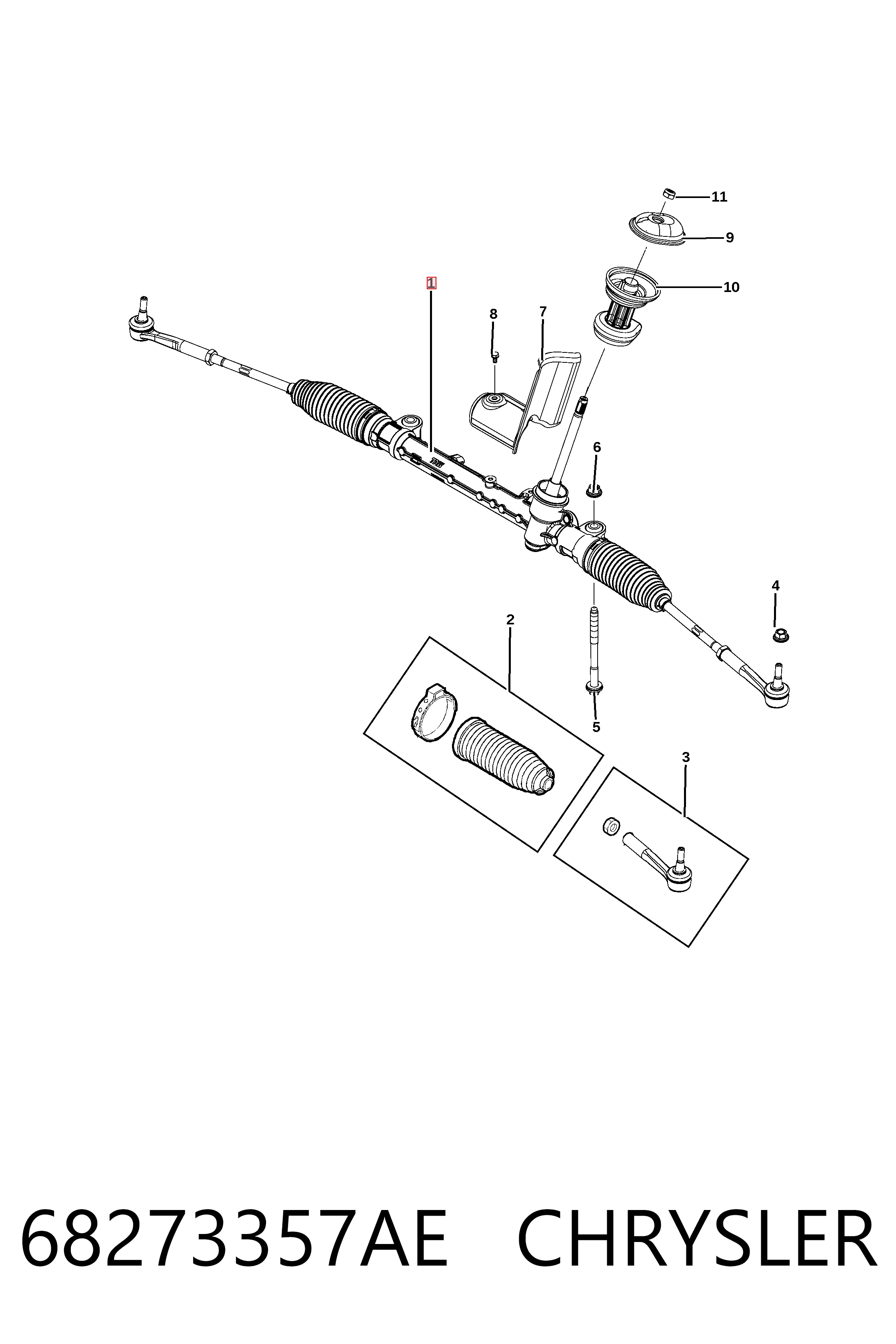 K68273357AE Fiat/Alfa/Lancia Tração de direção