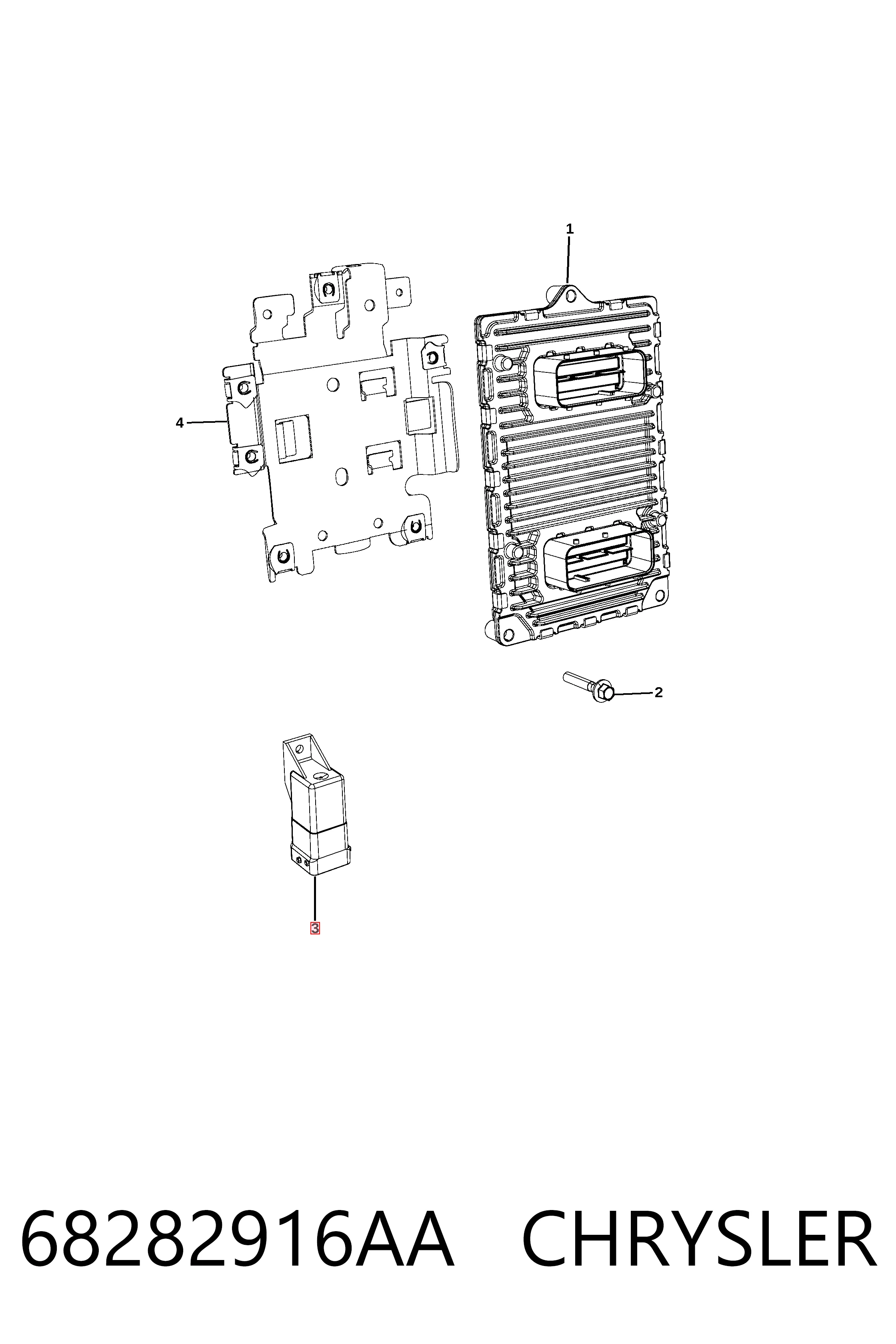 K68282916AA Fiat/Alfa/Lancia Relê das velas de incandescência