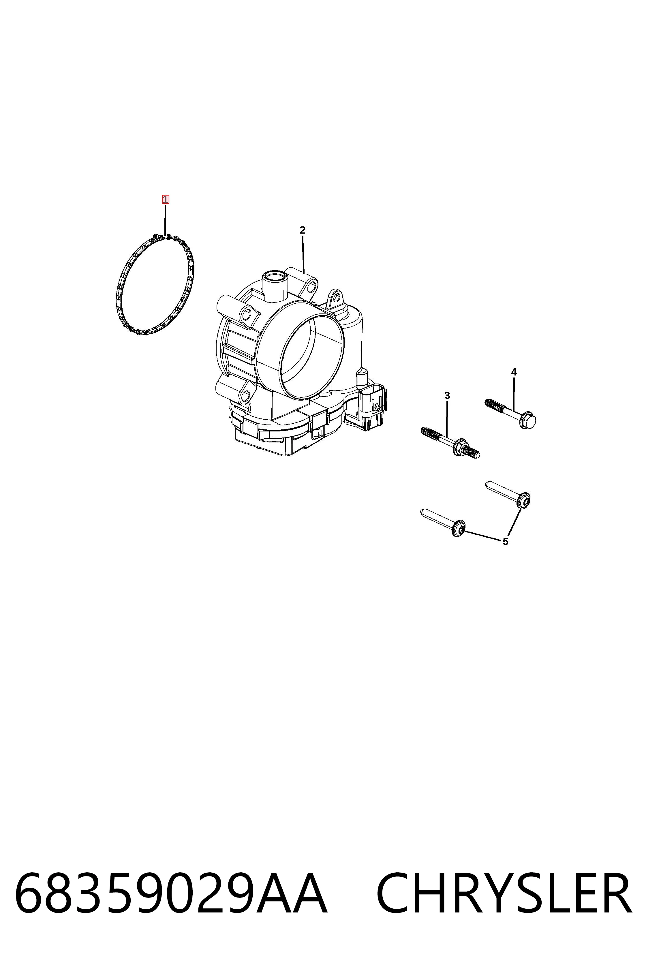 68359029AA Chrysler Sensor de pressão no coletor de admissão, MAP