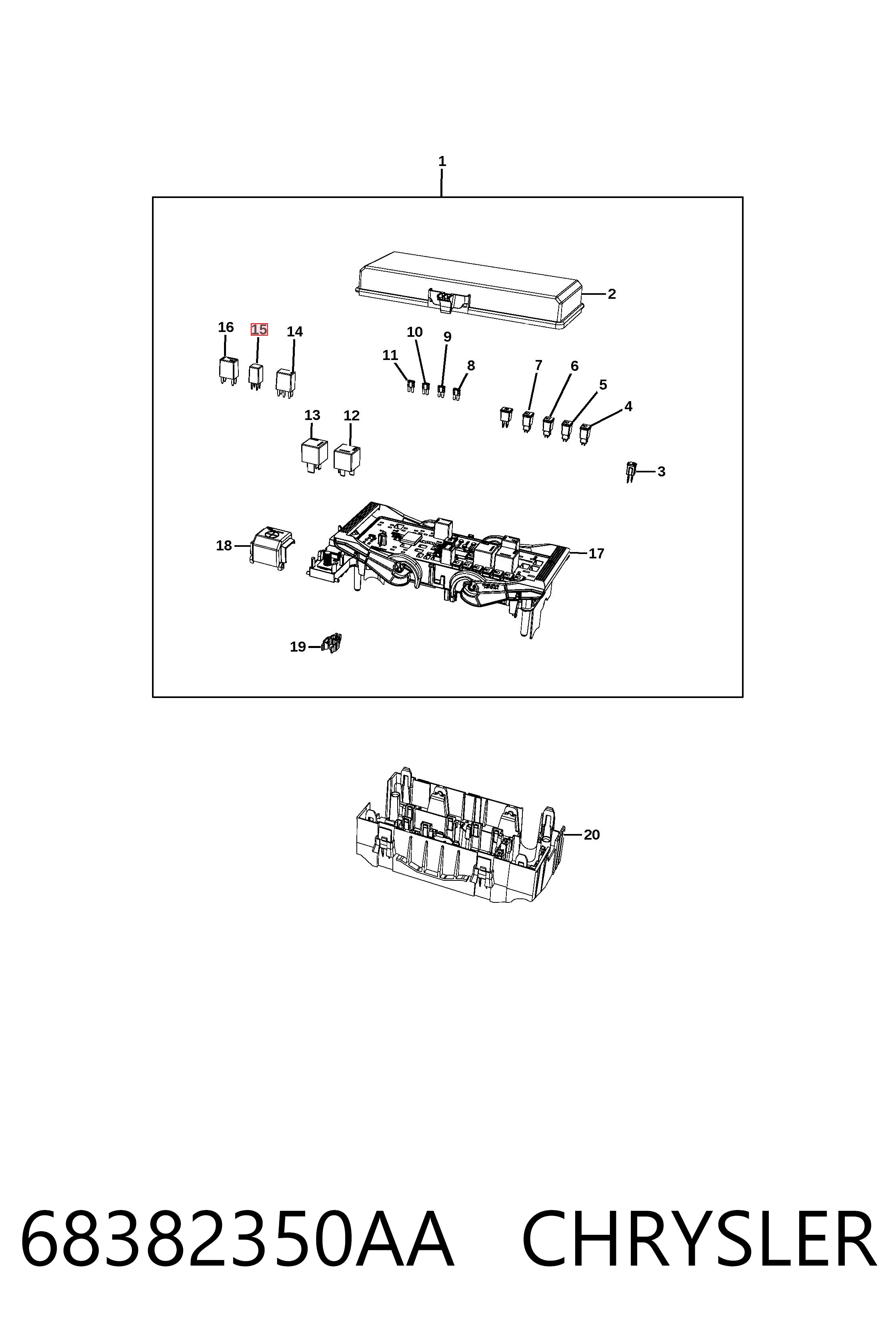  Fiat/Alfa/Lancia K68382350AA