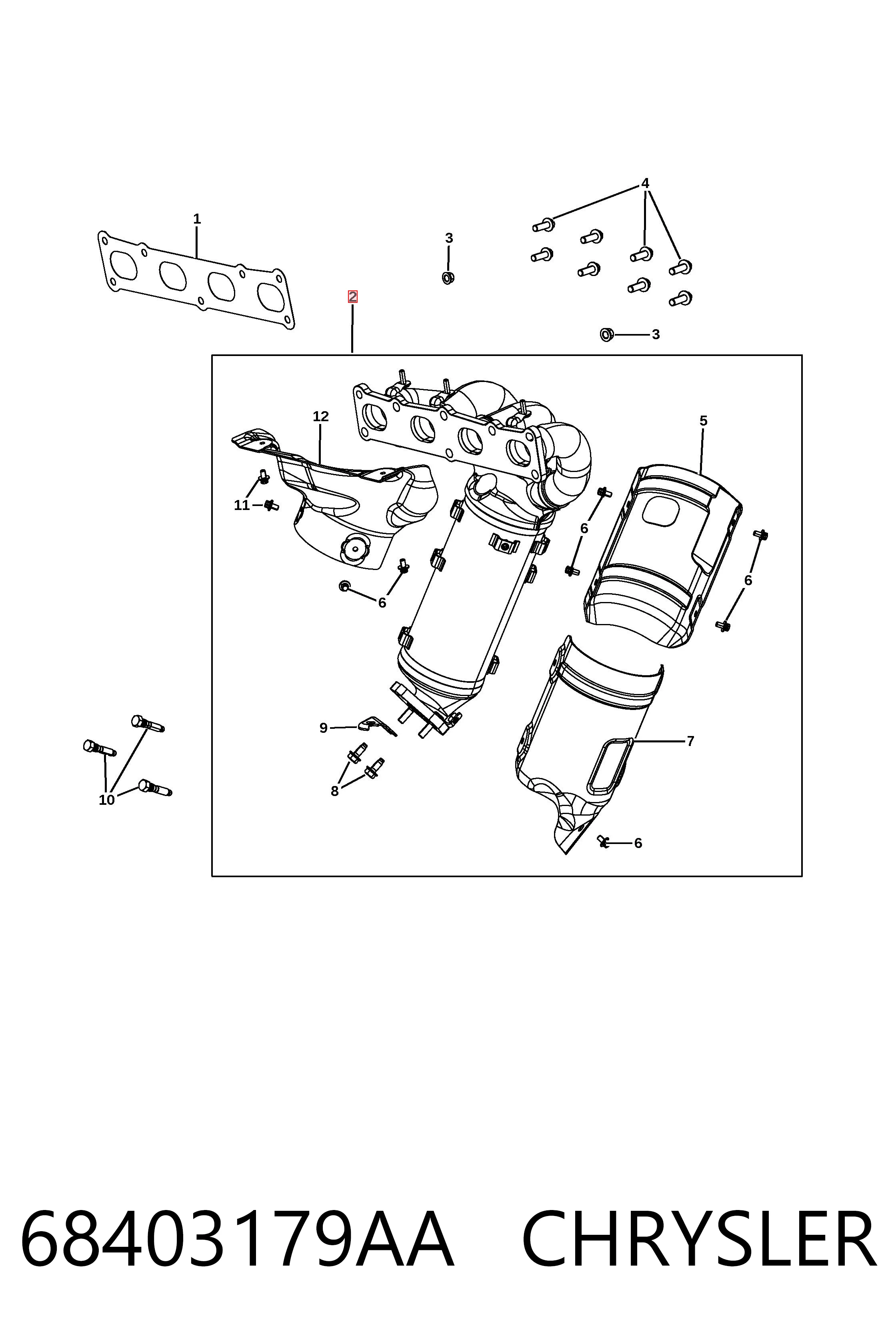 Tubo coletor de escape Jeep Compass  MP