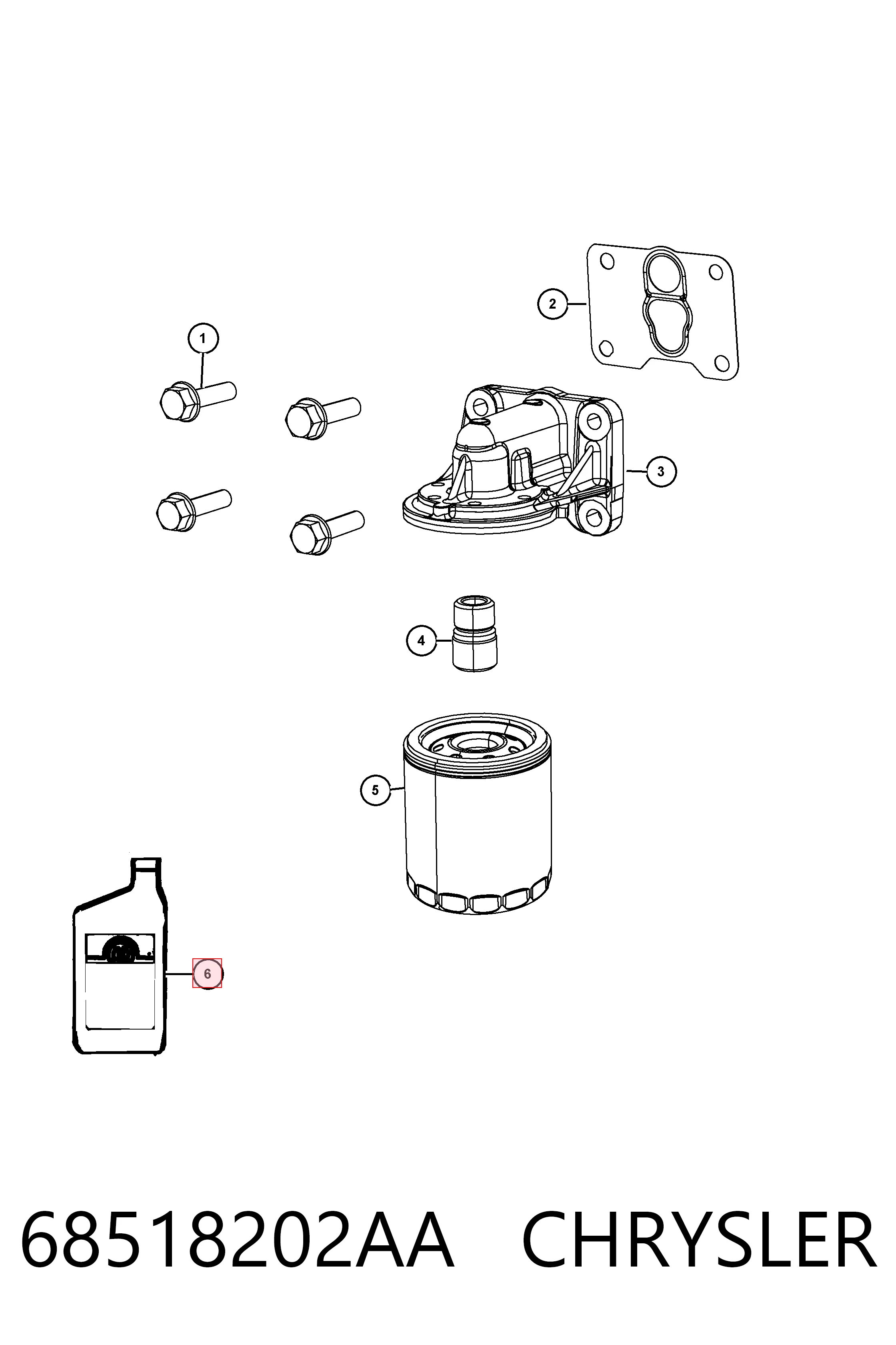 Compre K68218890AB Fiat/Alfa/Lancia Óleo para motor