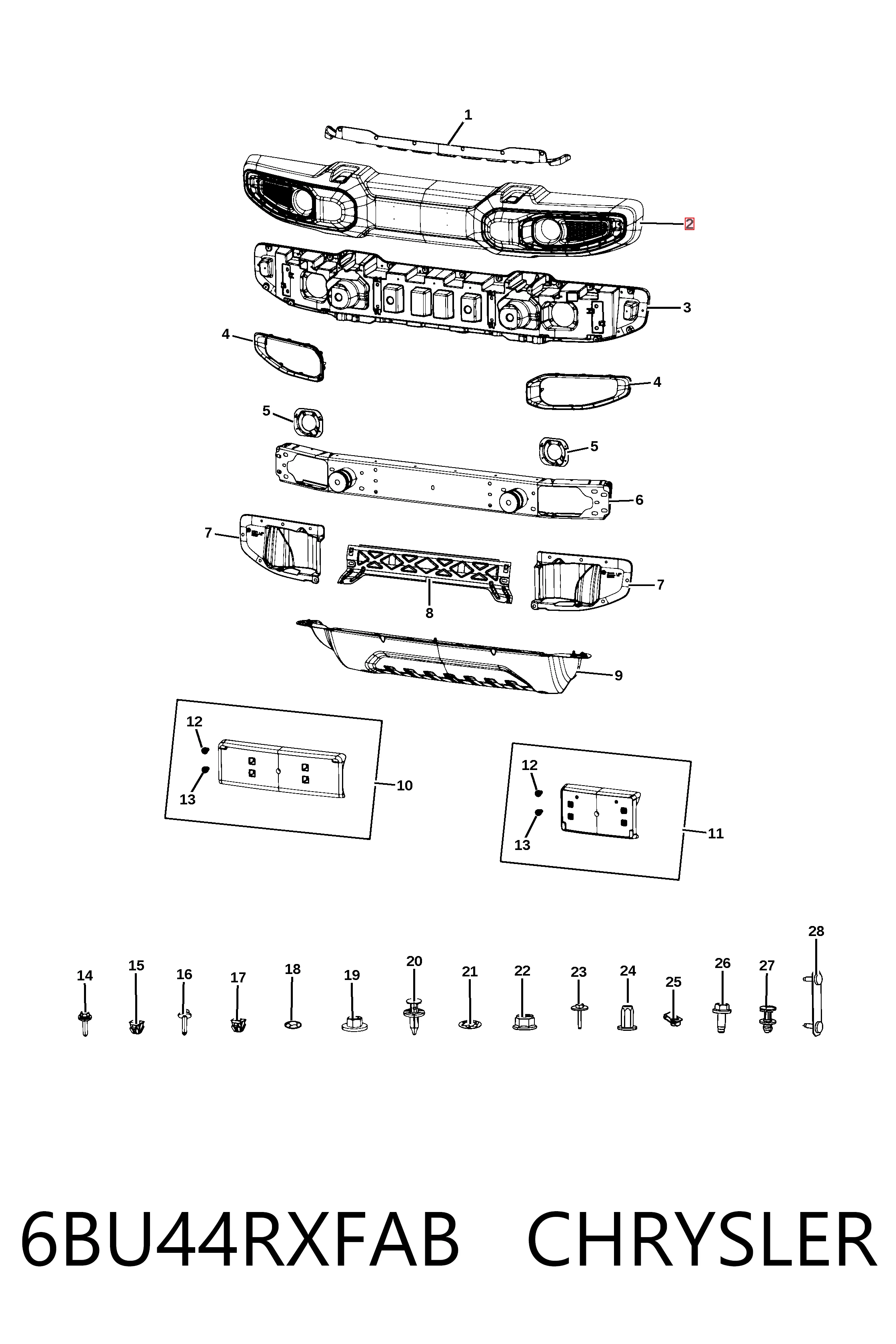 Pára-choque dianteiro Jeep Wrangler  JL