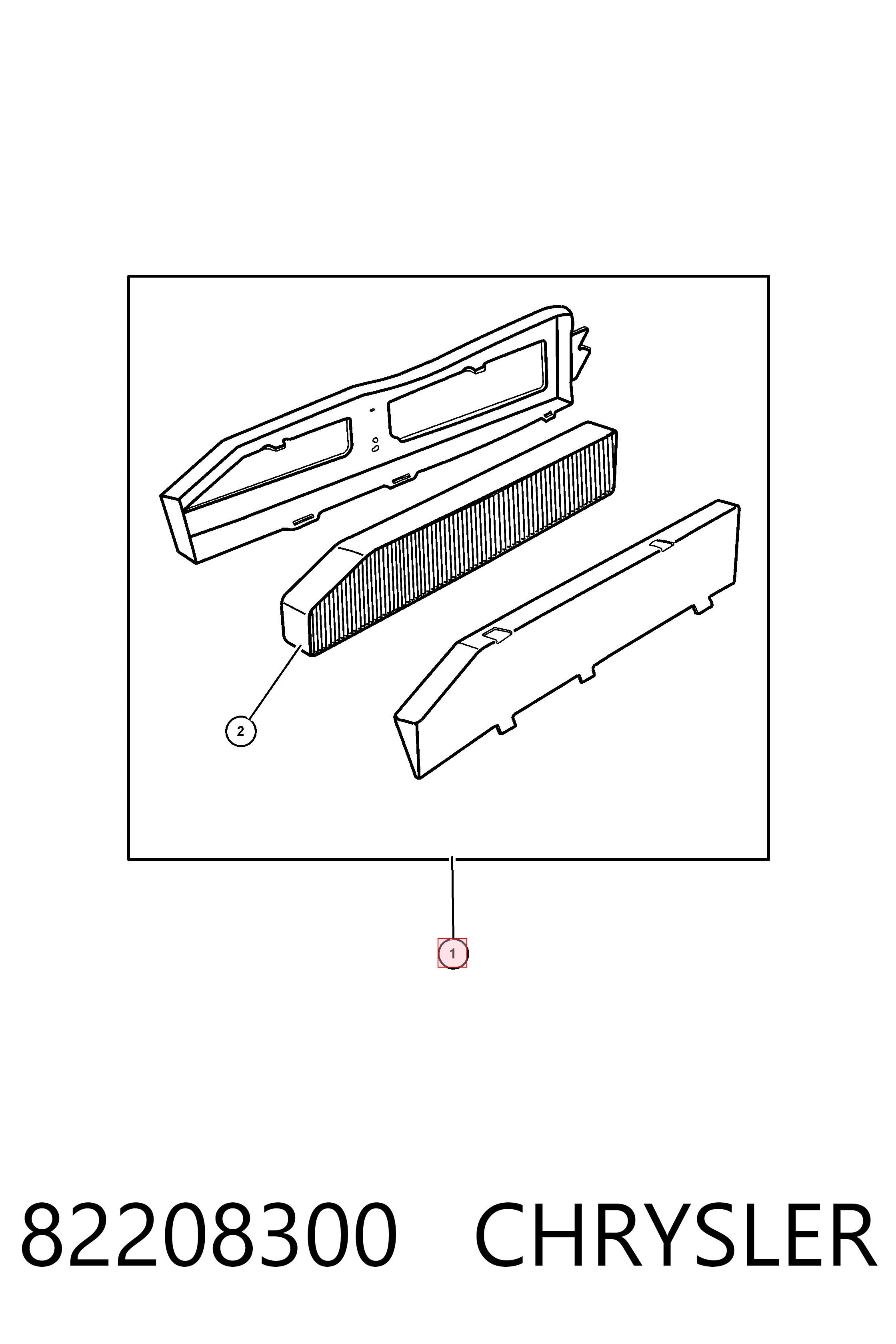 82208300 Chrysler Filtro de salão