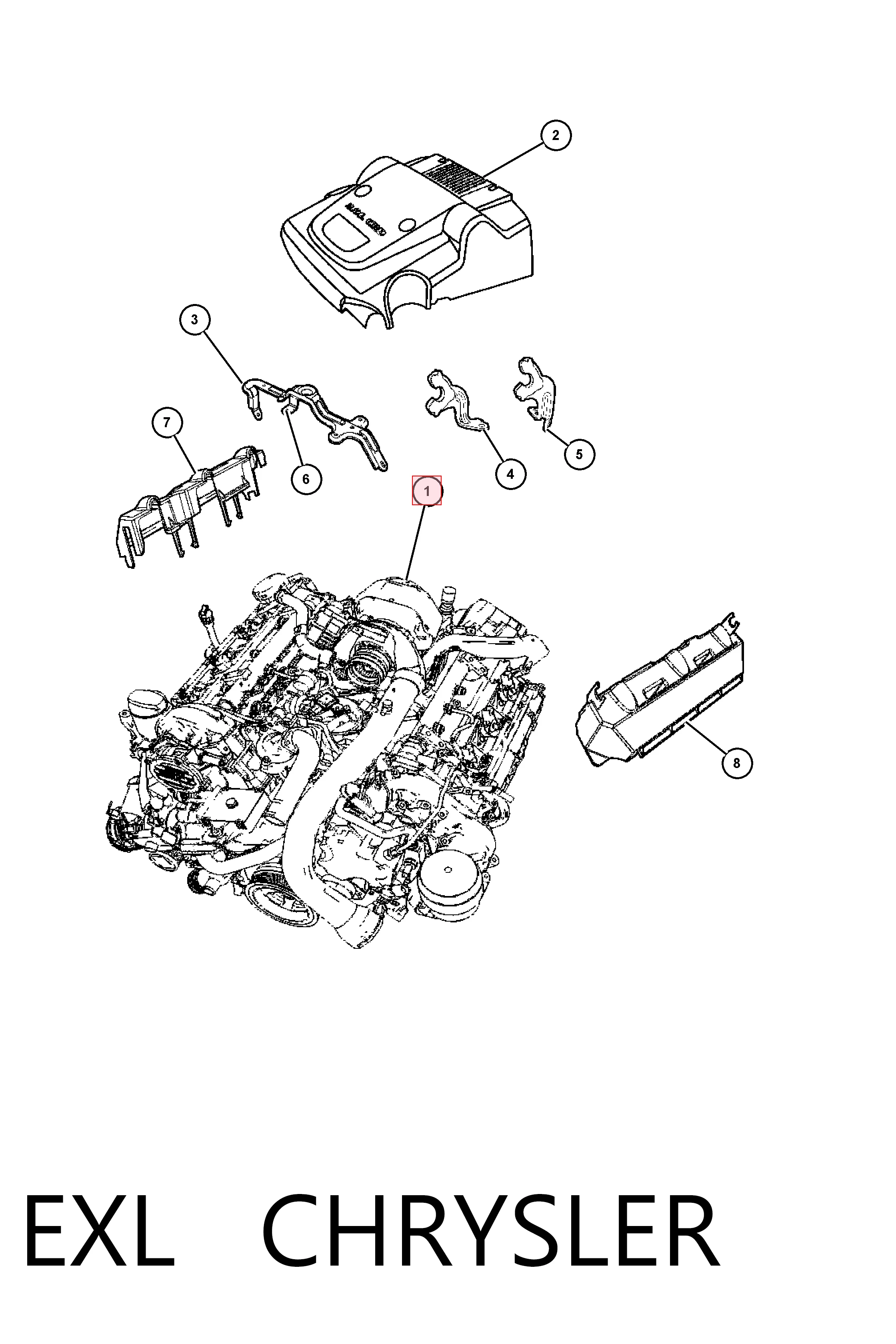 EXL Chrysler Motor montado